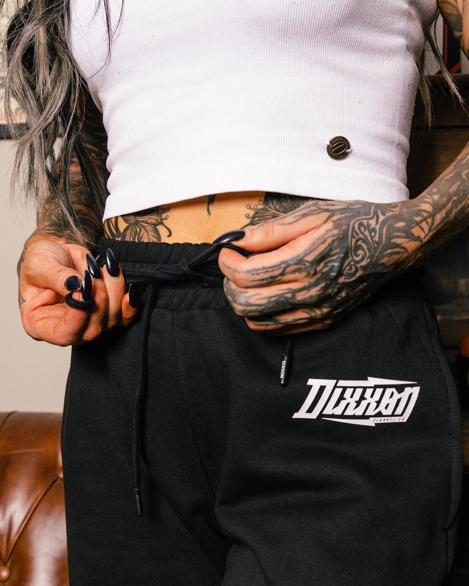 Women's Bolt Sweatpants - Black sold by Dixxon product image thumbnail 2