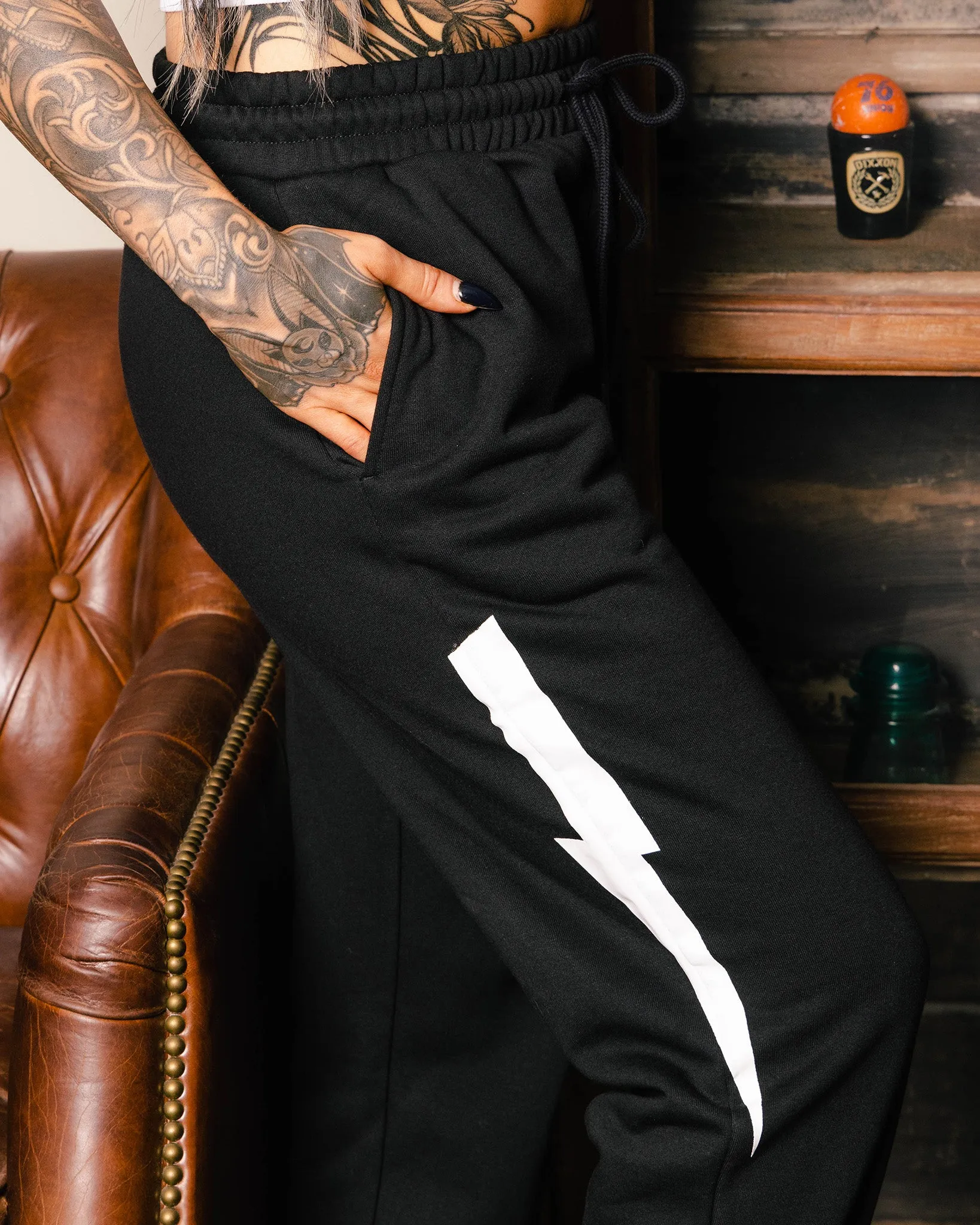 Women's Bolt Sweatpants - Black sold by Dixxon product image thumbnail 4