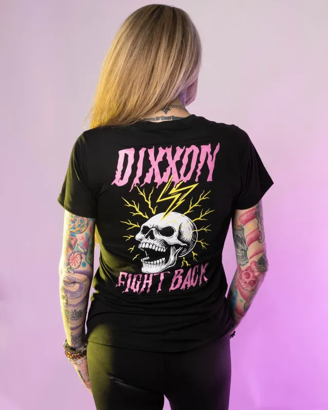 Women's Fight Back Fitted Tee - Black sold by Dixxon
