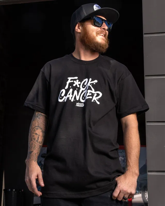 F*ck Cancer T-Shirt - Black sold by Dixxon