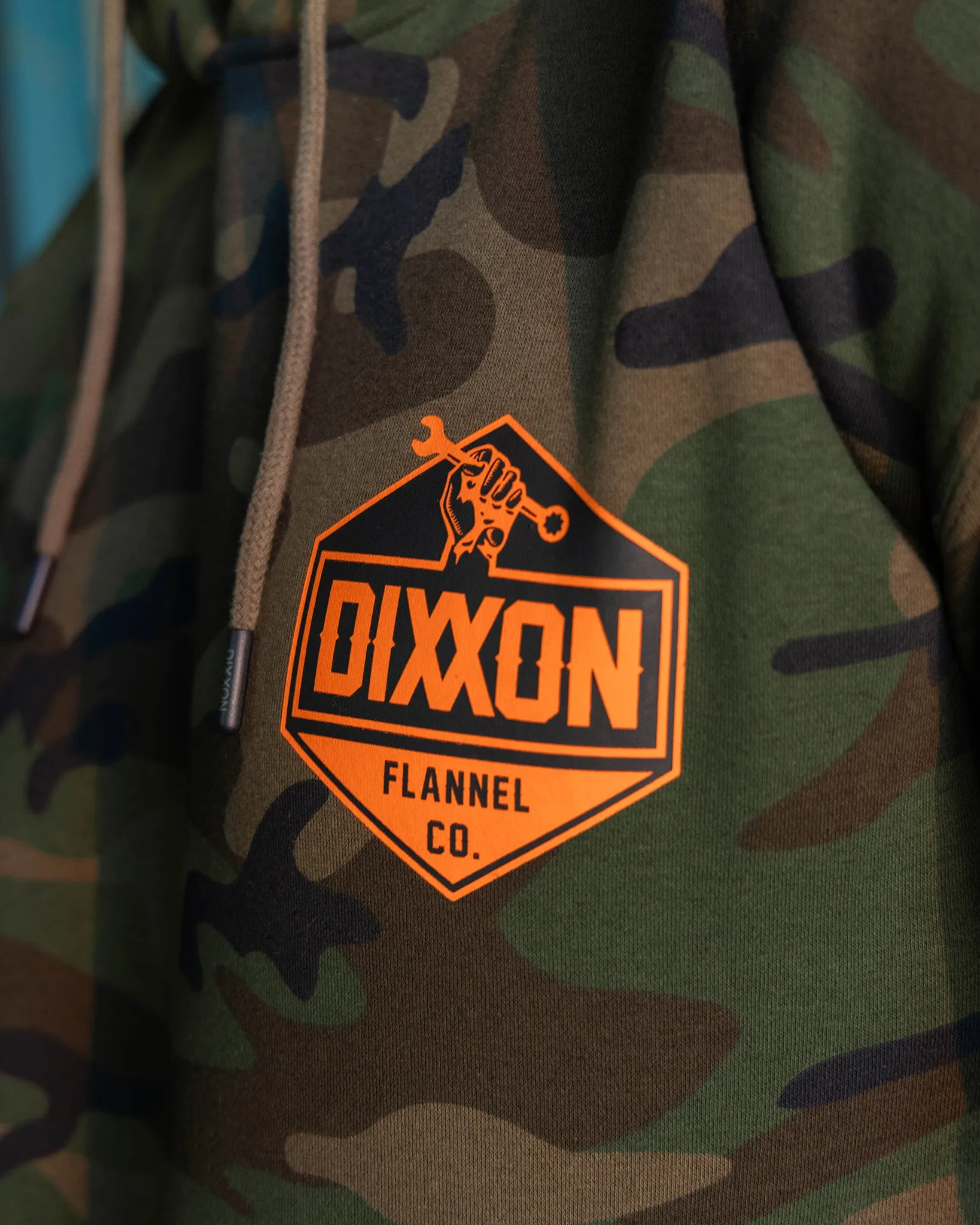 Black & Orange Working Class Logo Pullover Hoodie - Green Camo sold by Dixxon product image thumbnail 2