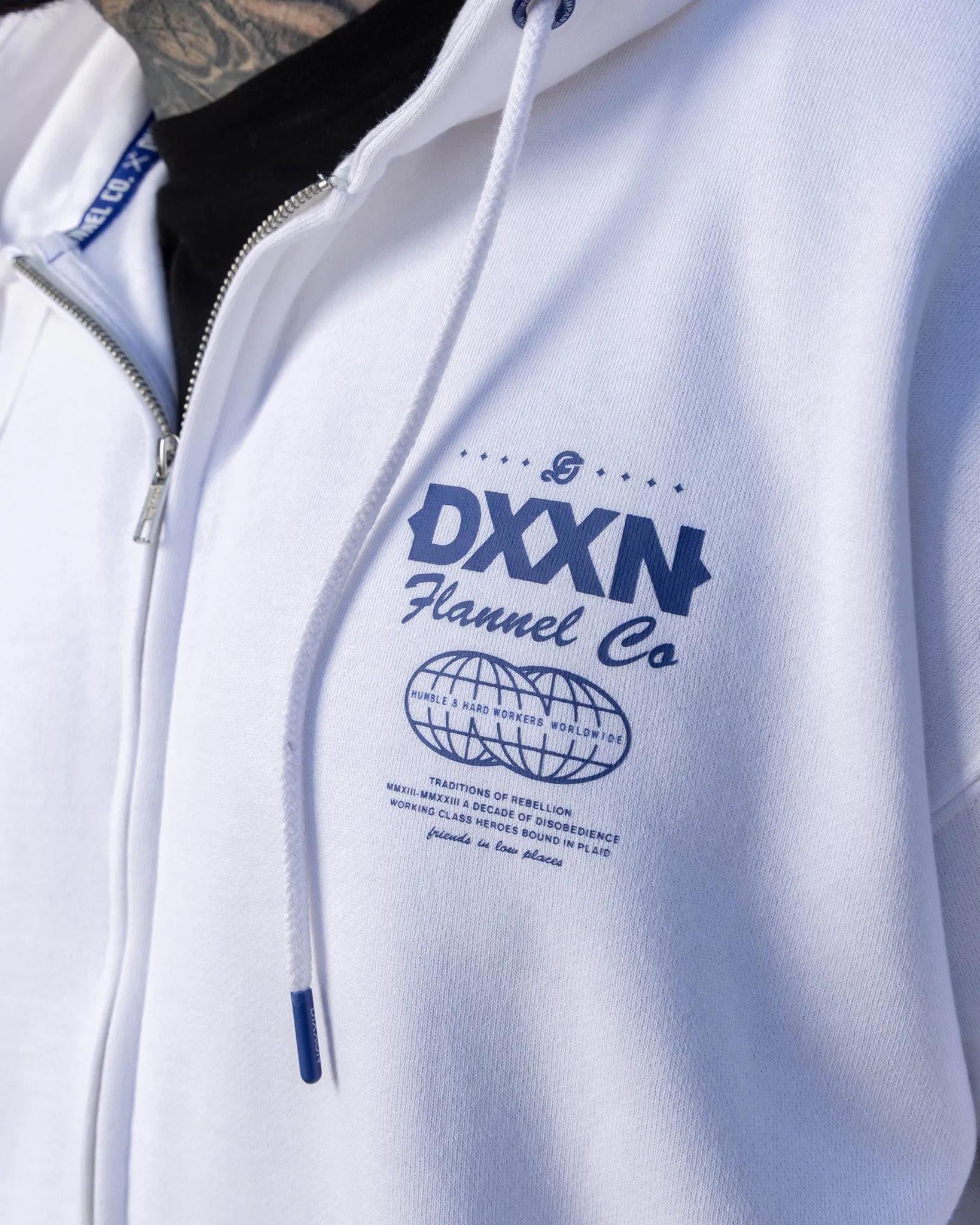 Blue Tech Zip Up - White sold by Dixxon product image thumbnail 5