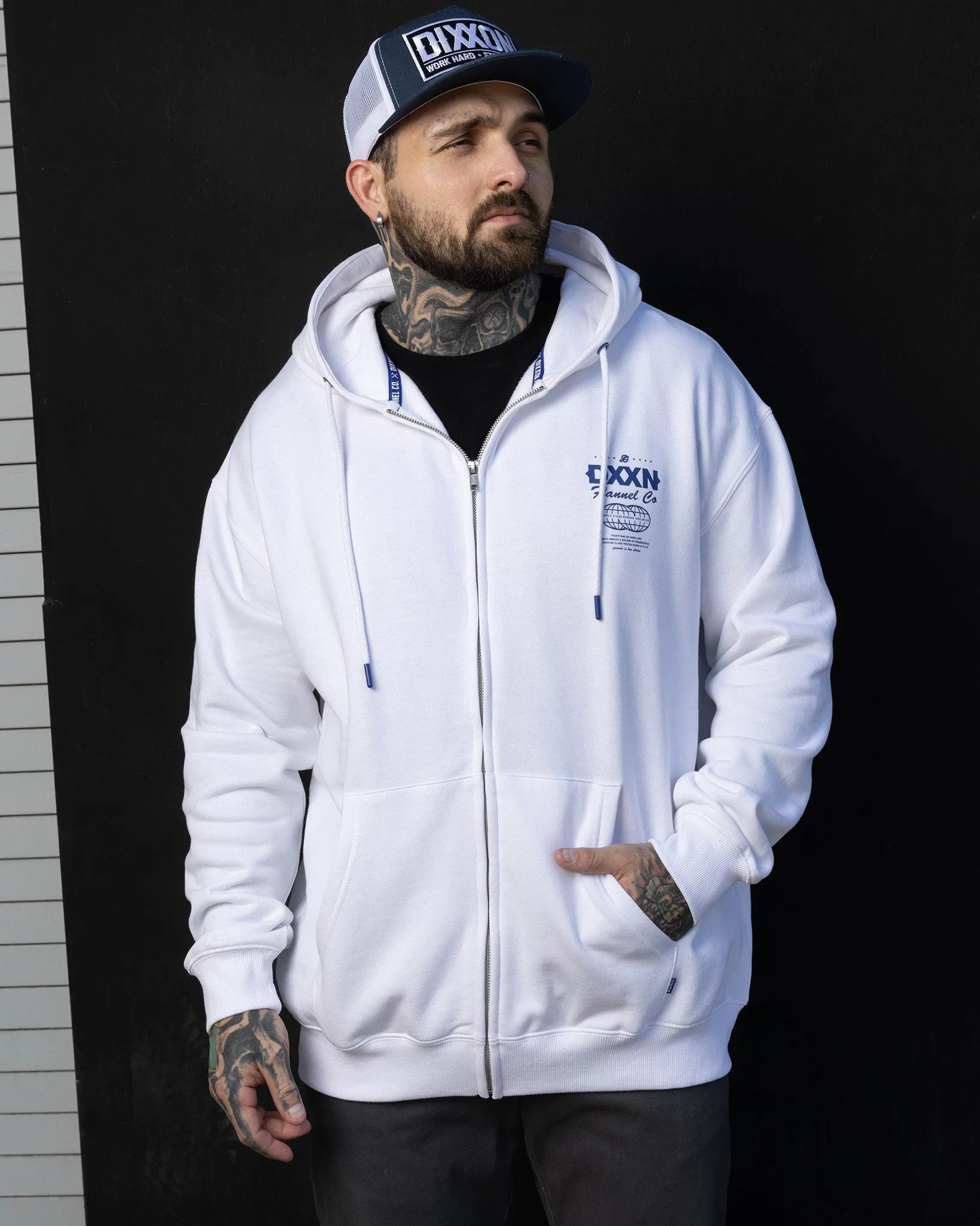 Blue Tech Zip Up - White sold by Dixxon product image thumbnail 4