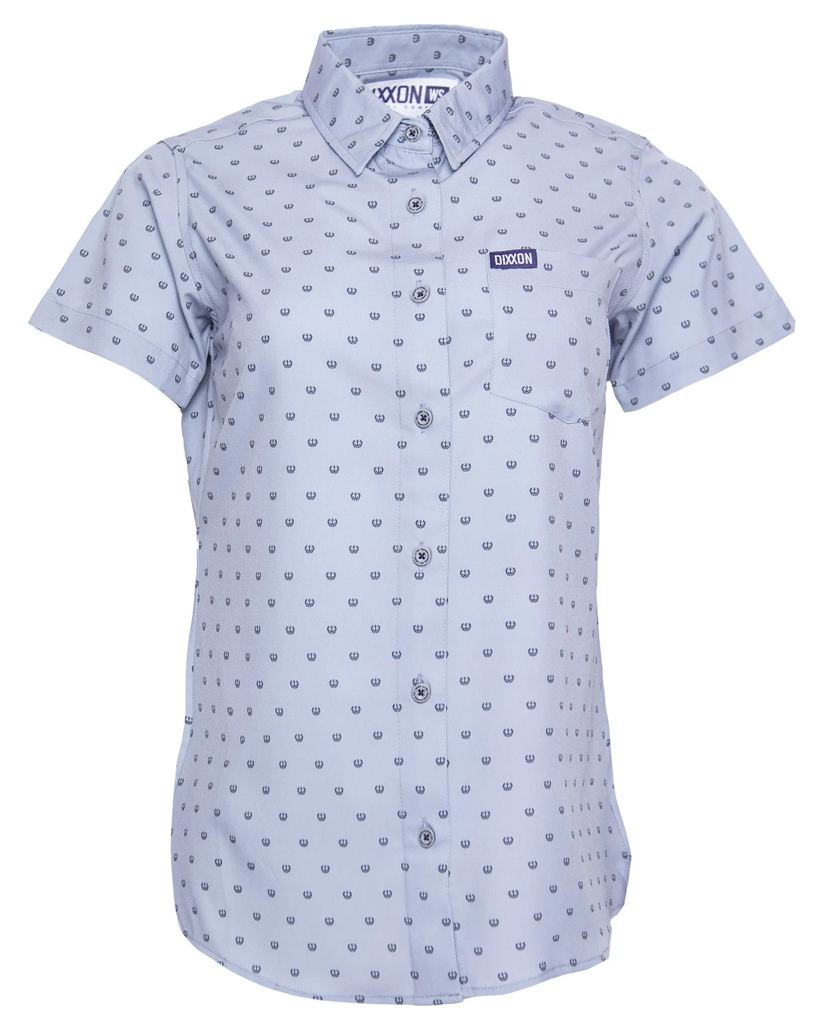 Women's Salty Crest Party Shirt - Black & Gray sold by Dixxon product image thumbnail 2