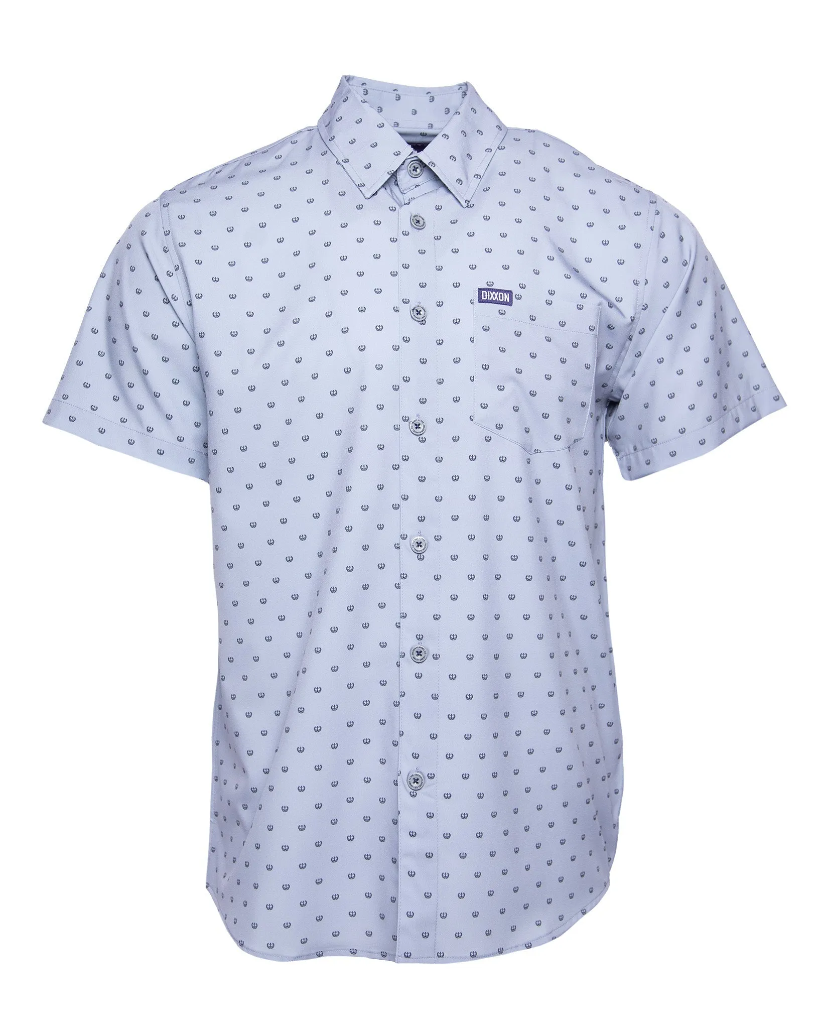 Salty Crest Party Shirt - Gray & Black sold by Dixxon product image thumbnail 2
