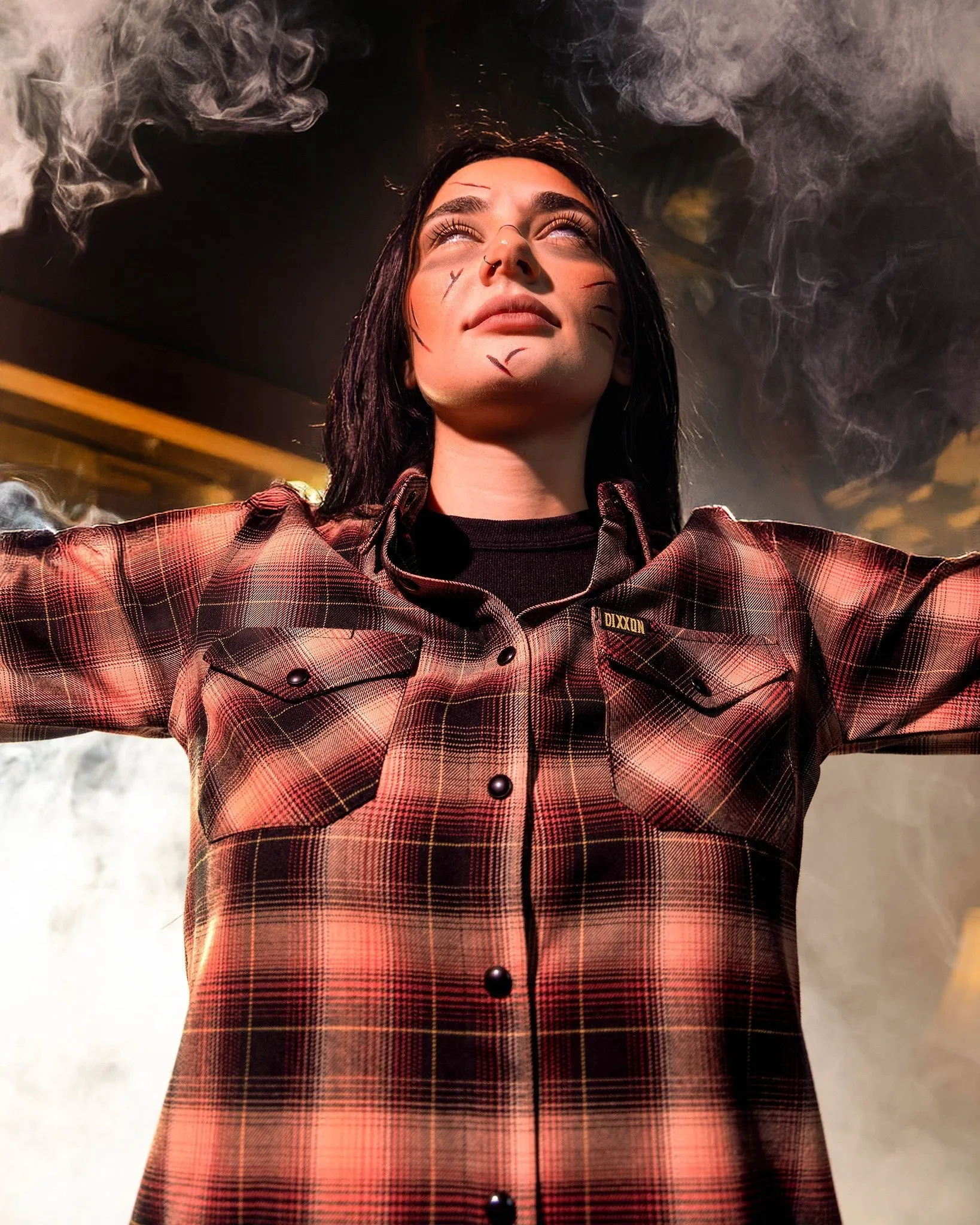 Women's Pazuzu Flannel sold by Dixxon product image thumbnail 3