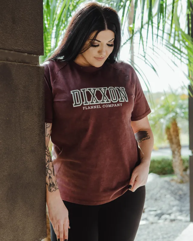 Women's DFCO Acid Wash T-Shirt - Brown sold by Dixxon
