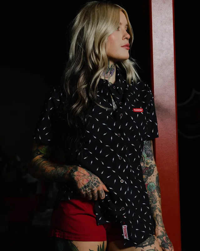 Women's Bolt Party Shirt - Black made by Dixxon