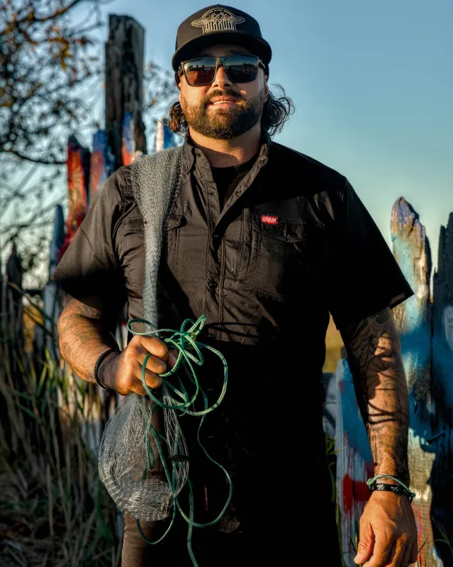 Outdoorsman Performance Short Sleeve - Black sold by Dixxon