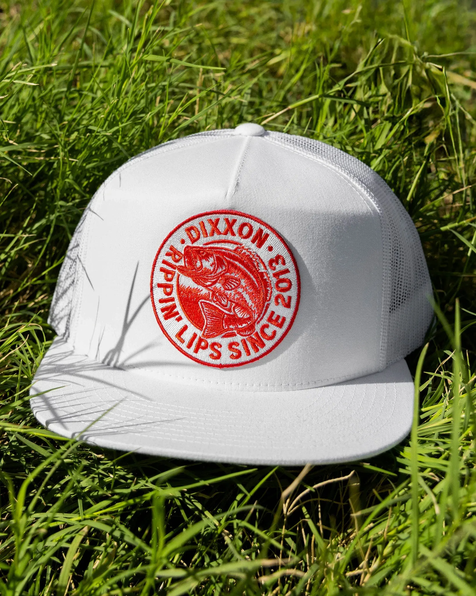 Lip Ripper Flat Bill Trucker Snapback - Red & White sold by Dixxon product image thumbnail 2