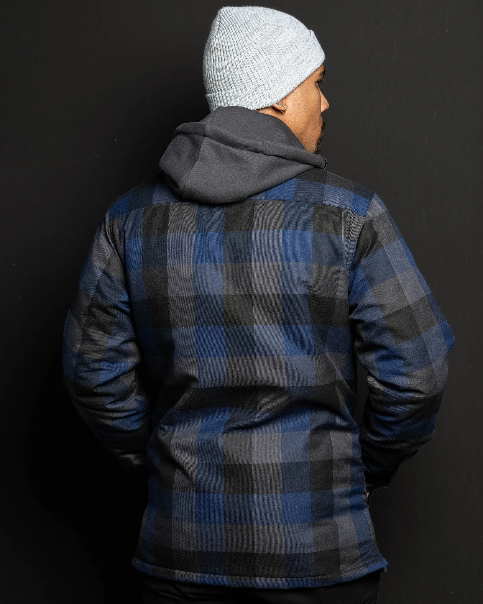 Overtime Hooded Flannel Jacket sold by Dixxon product image thumbnail 4
