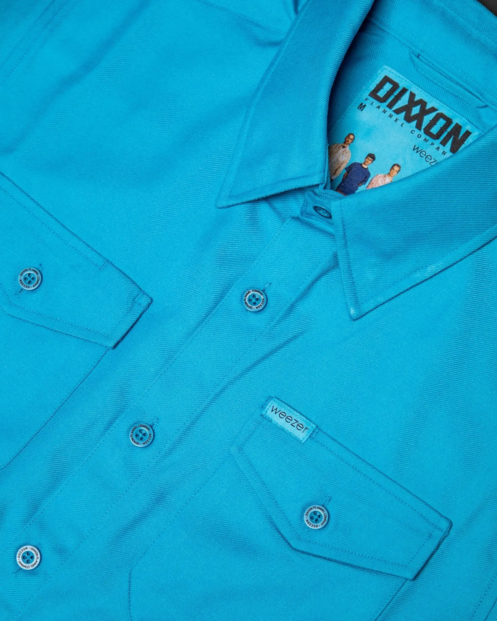 Women's Weezer Blue Album Flannel sold by Dixxon product image thumbnail 4