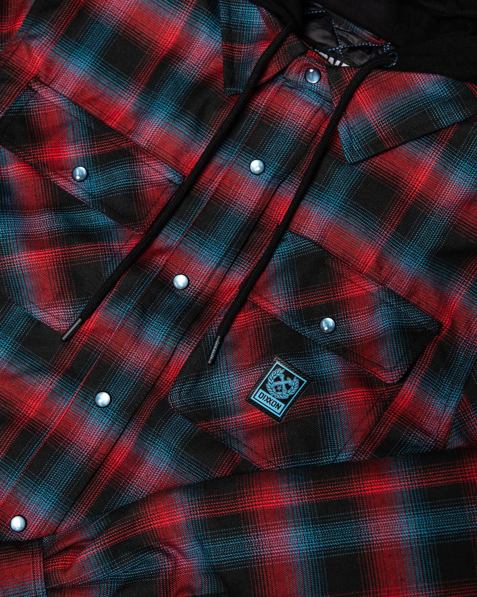 Youth Dimension Hooded Flannel Jacket sold by Dixxon product image thumbnail 2