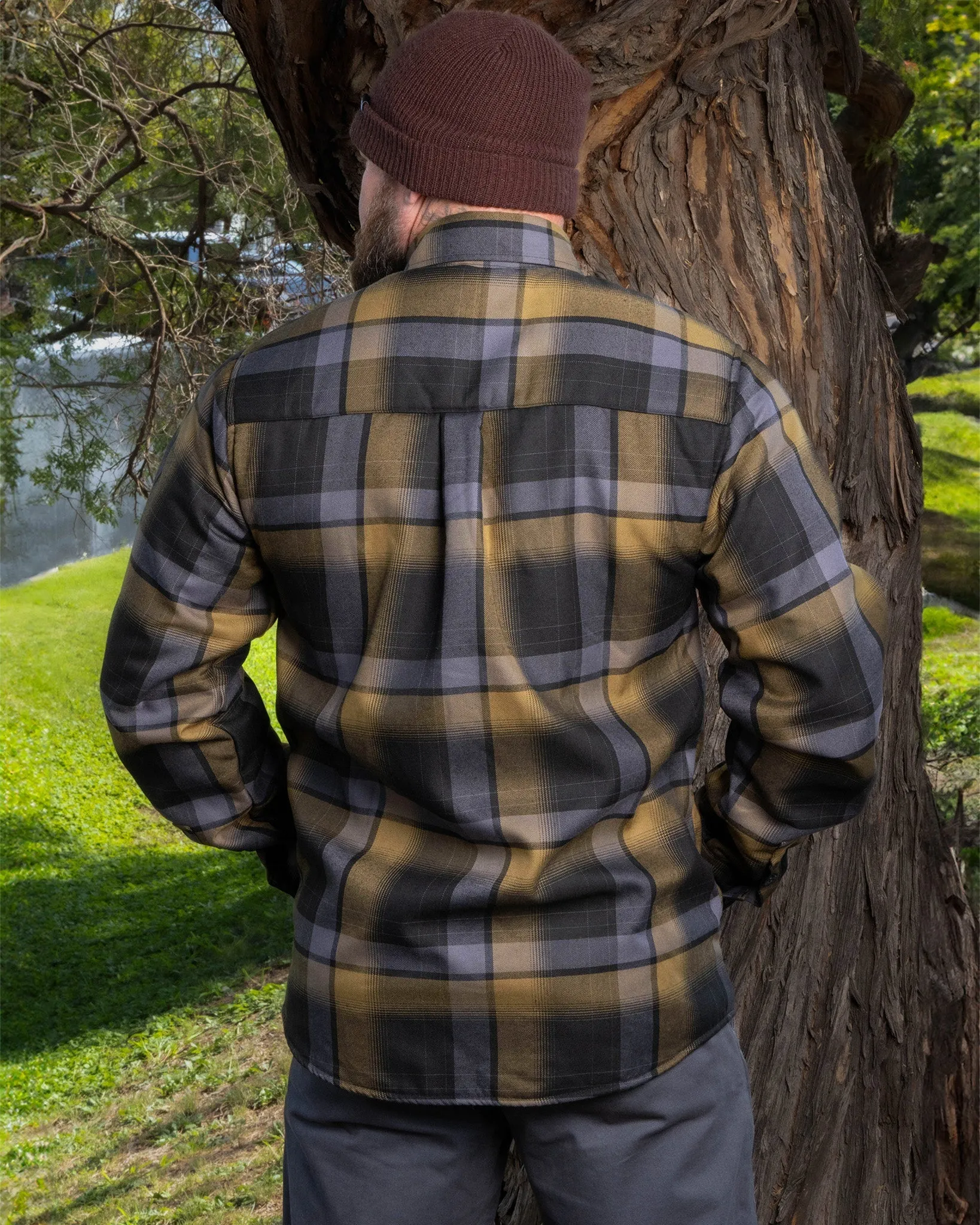The Knox Sherpa Lined Flannel Jacket sold by Dixxon product image thumbnail 3