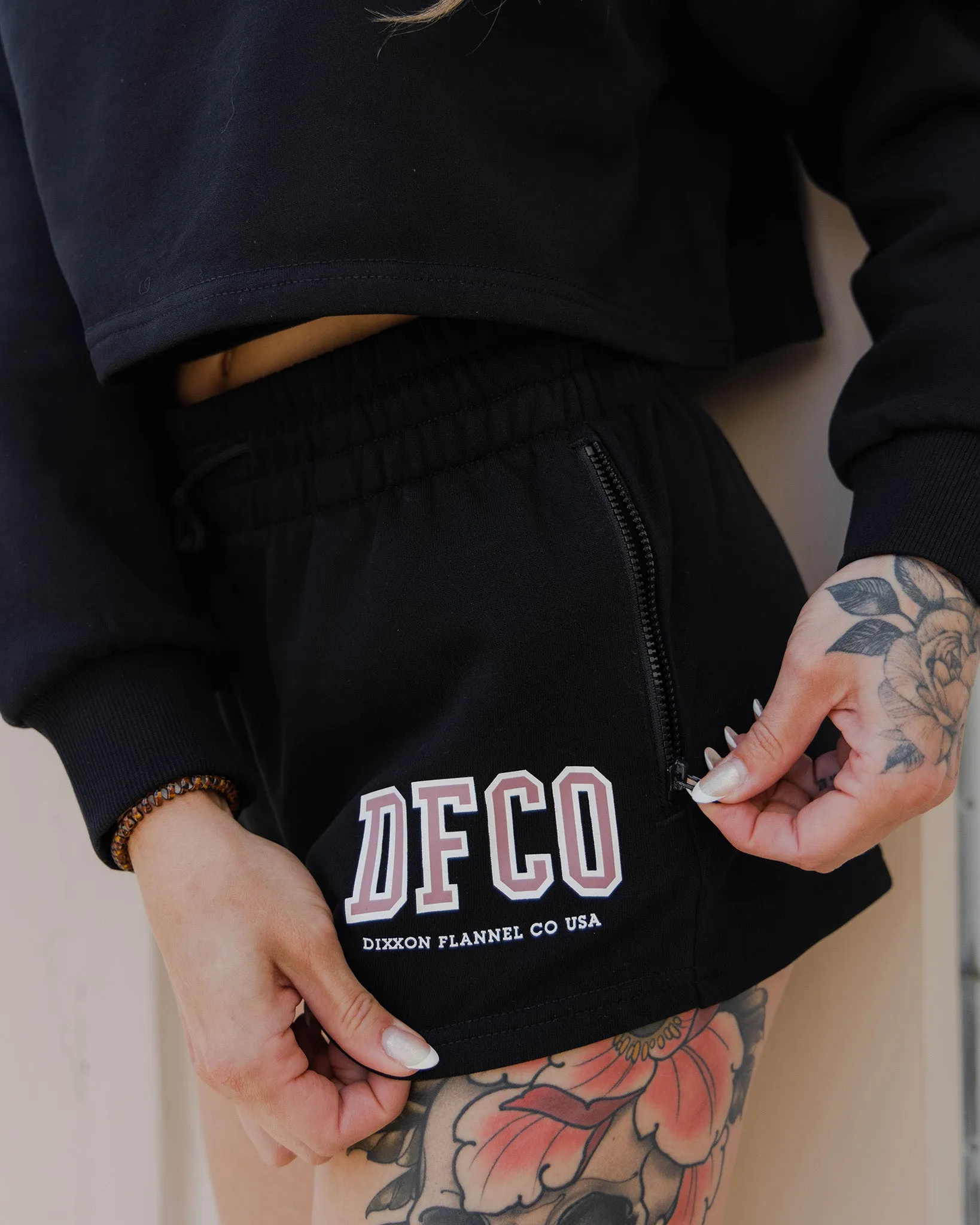 Women's DFCO Sweat Shorts - Black sold by Dixxon product image thumbnail 2