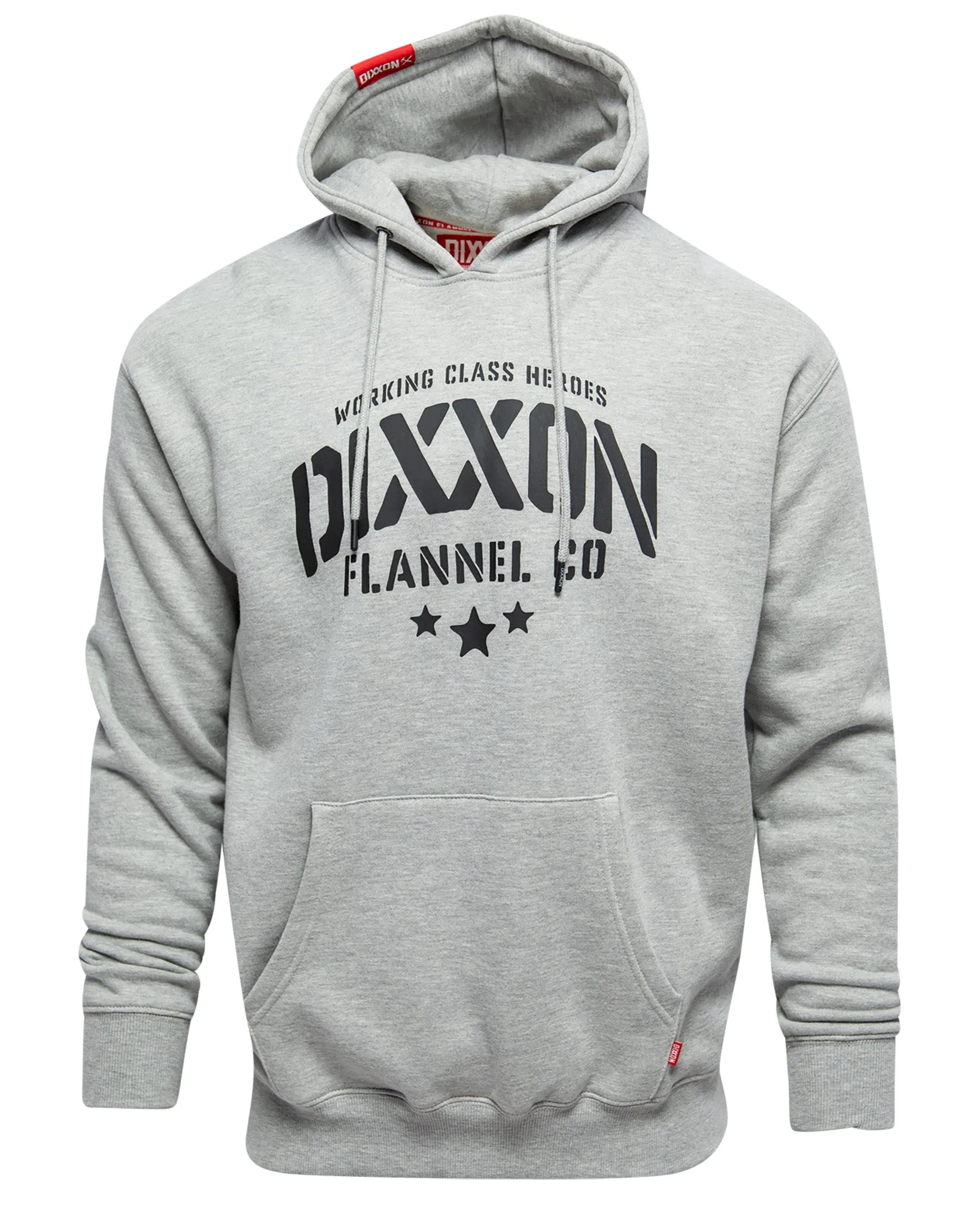 Black Stencil Pullover Hoodie - Heather Gray sold by Dixxon product image thumbnail 2