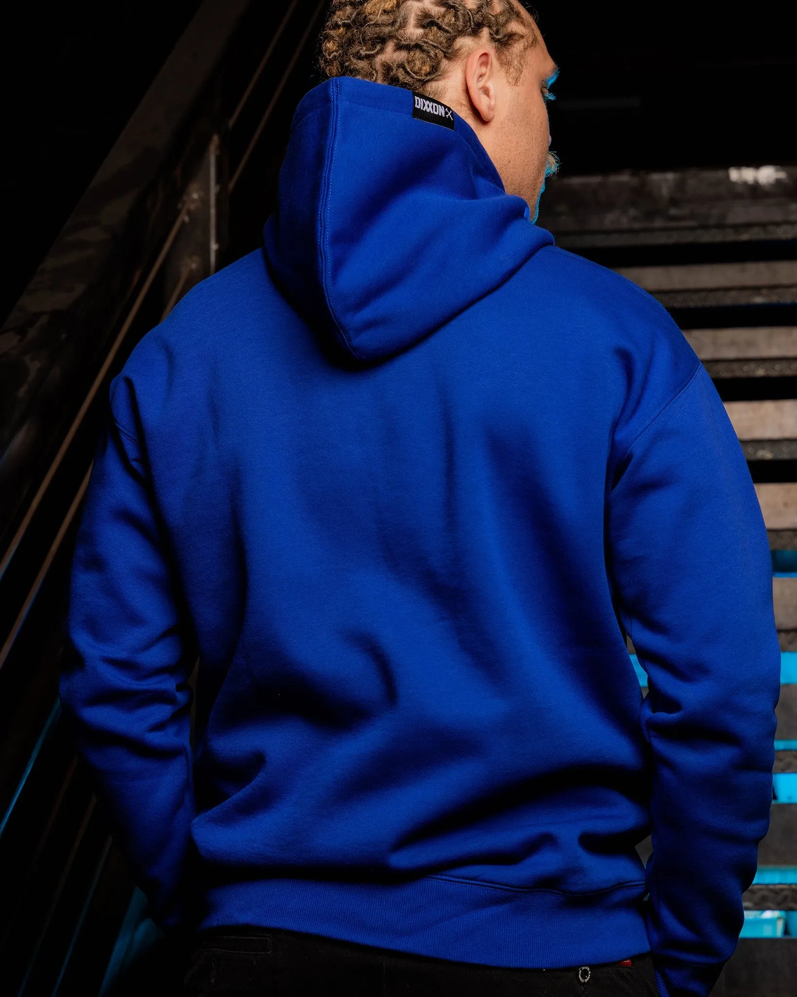 White MFG Pullover Hoodie - Blue sold by Dixxon product image thumbnail 4