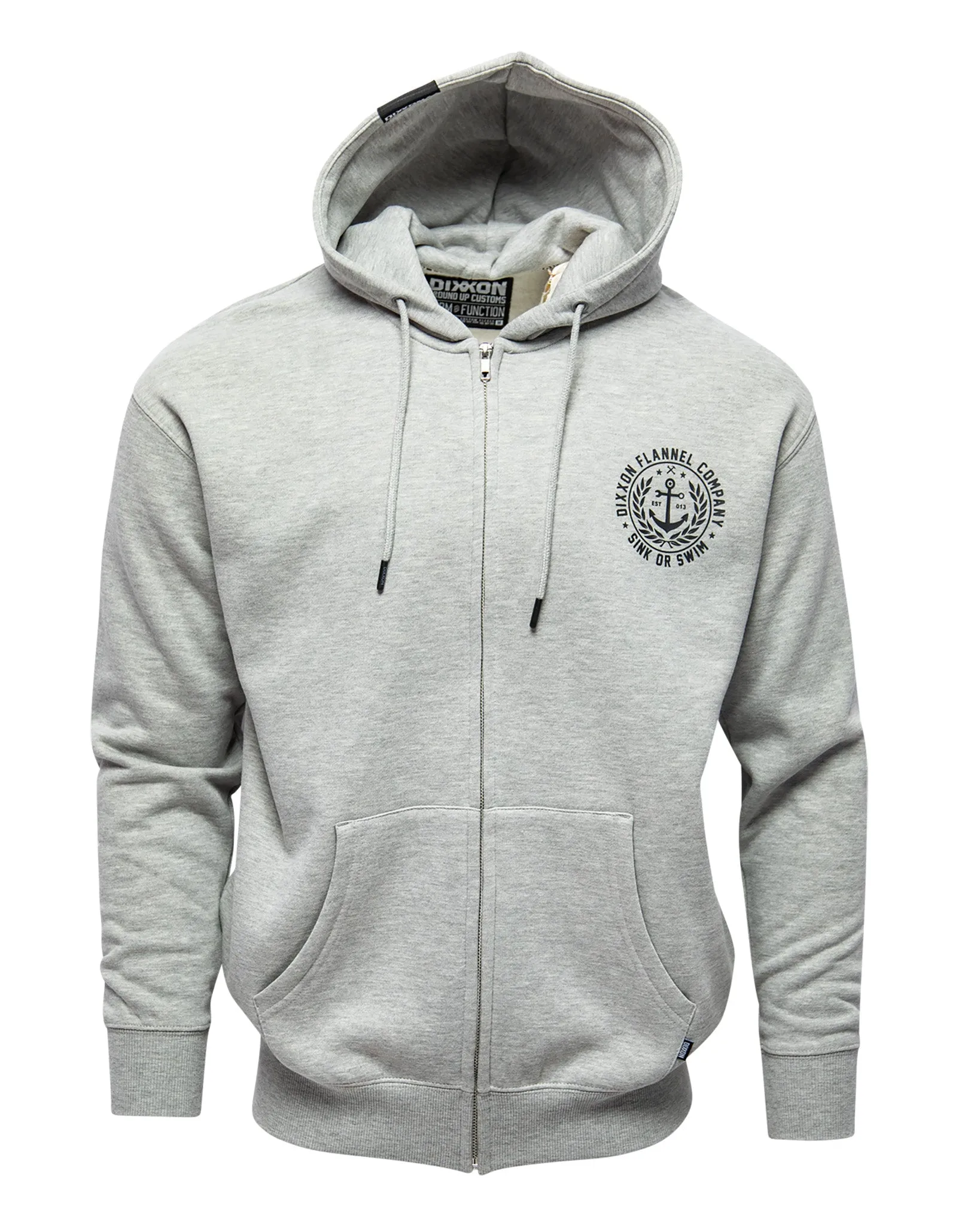 Calypso Zip Up Hoodie - Heather Gray sold by Dixxon product image thumbnail 3