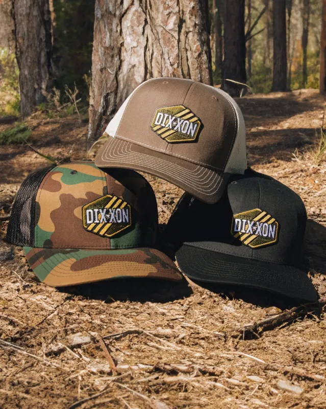 Tactical Stripes Curved Bill Trucker Snapback made by Dixxon