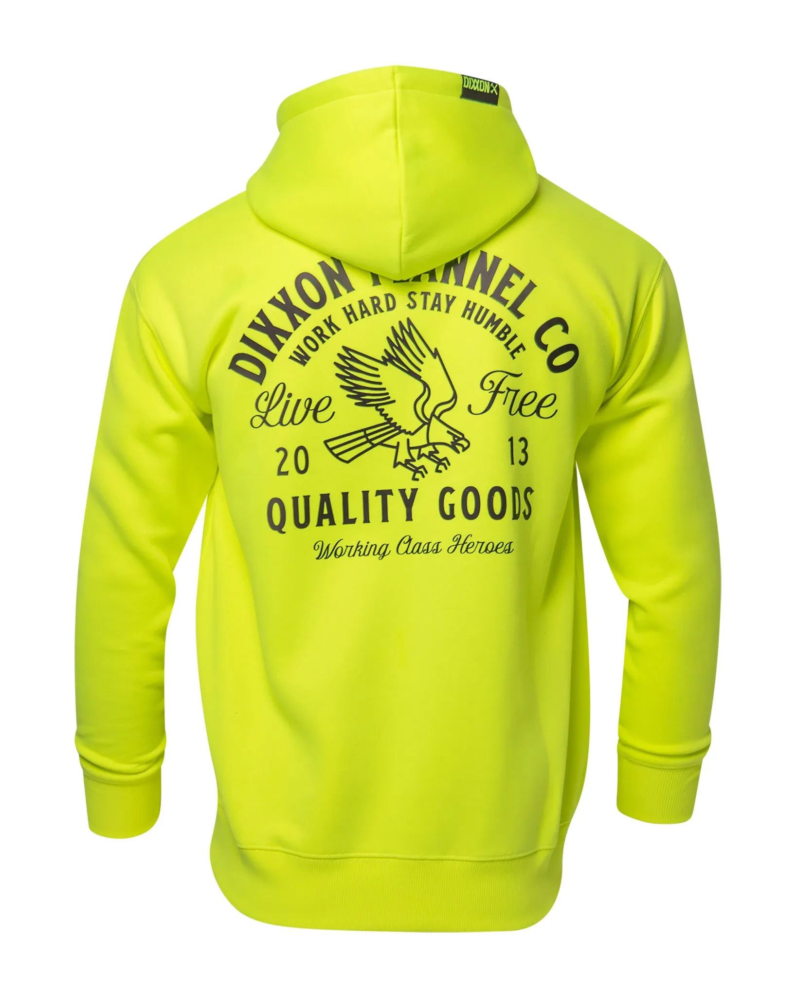 Black Quality Goods Zip Up Hoodie - Safety Yellow sold by Dixxon product image thumbnail 2
