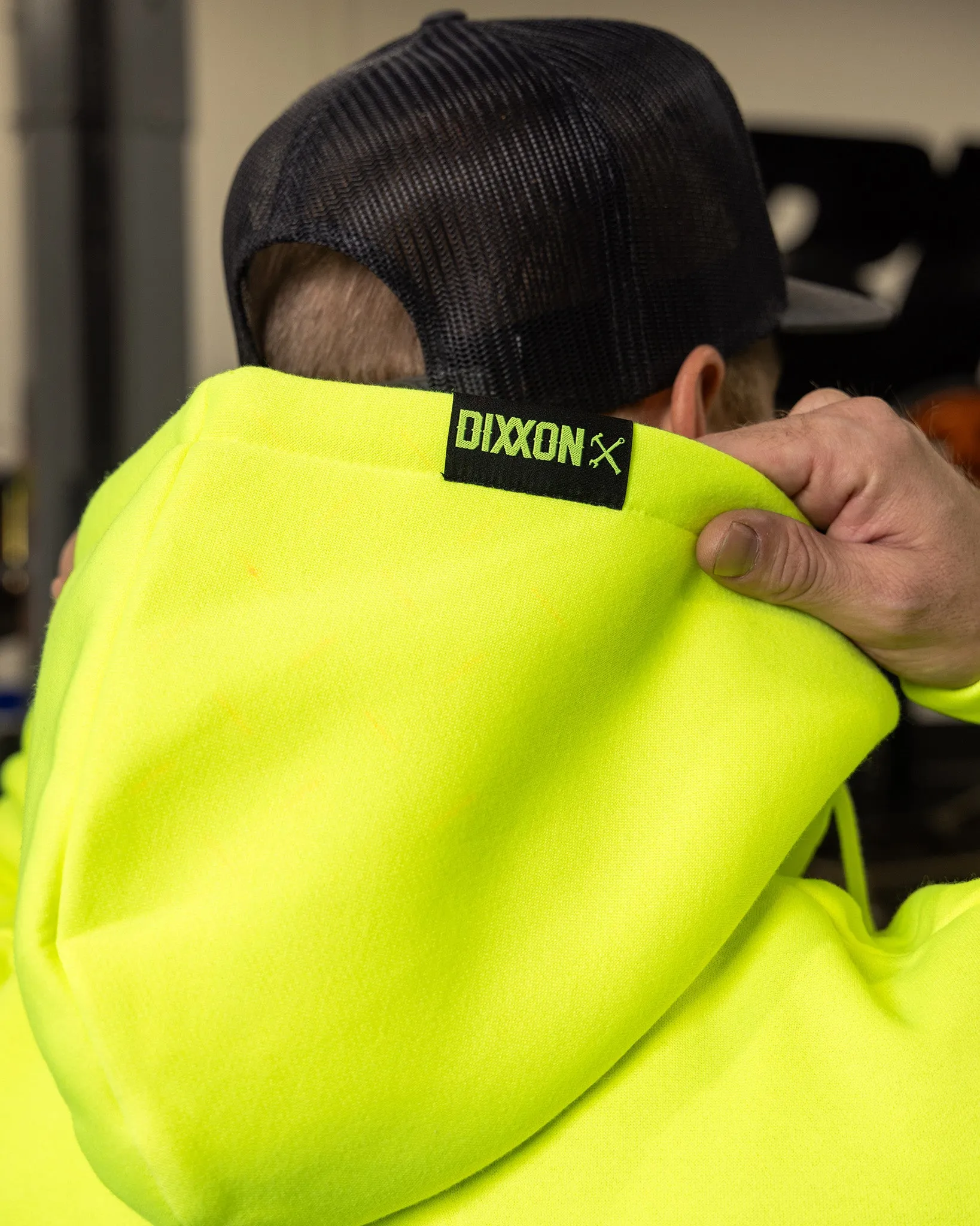Black Quality Goods Zip Up Hoodie - Safety Yellow sold by Dixxon product image thumbnail 5