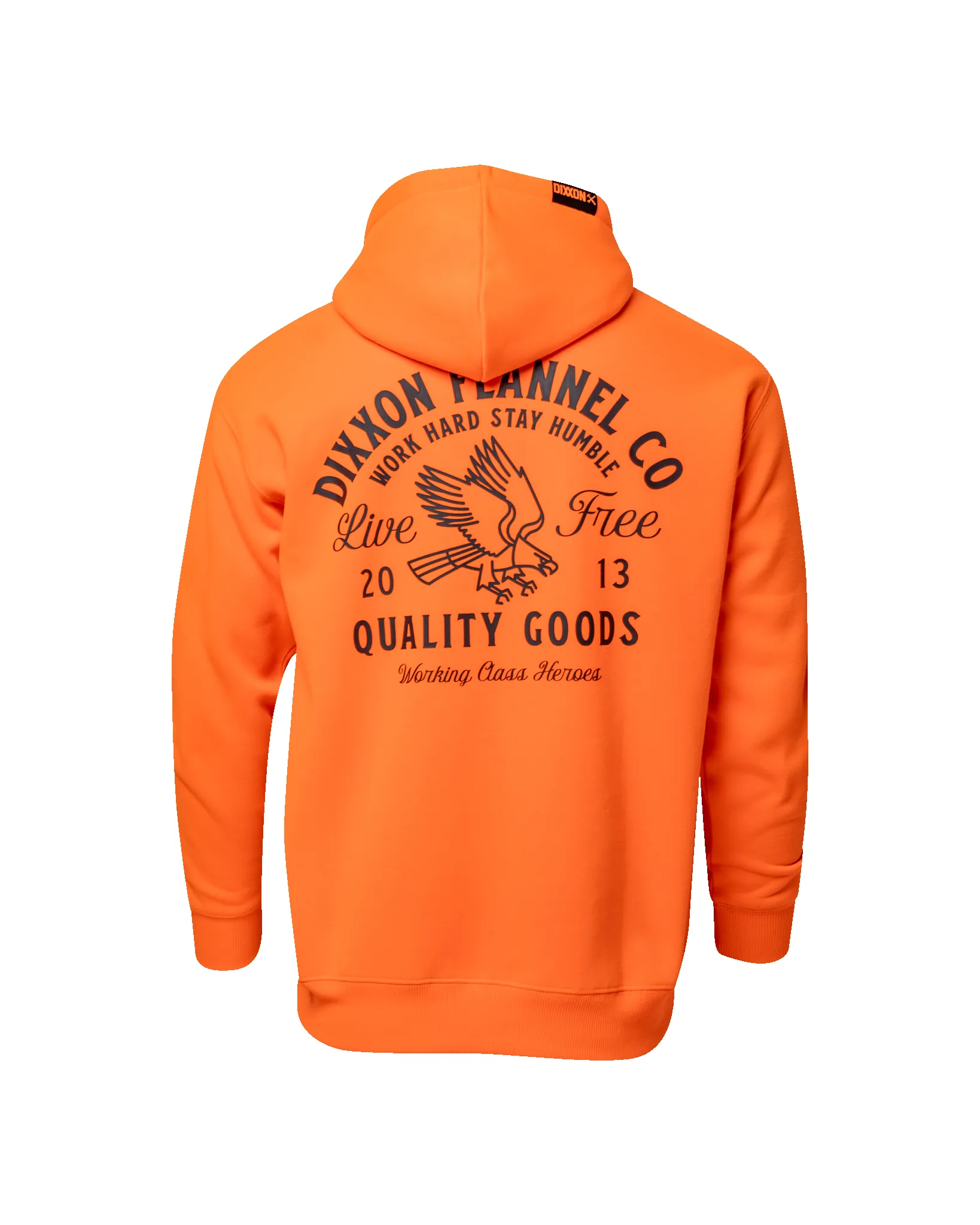 Black Quality Goods Zip Up Hoodie - Safety Orange sold by Dixxon product image thumbnail 3