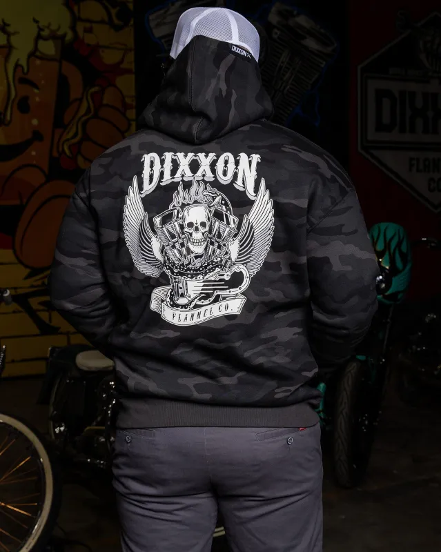 1948 Pullover Hoodie - Black Camo sold by Dixxon