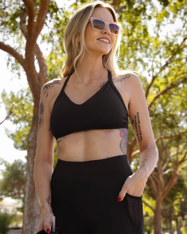 Women's Ignite Sports Bra - Black sold by Dixxon