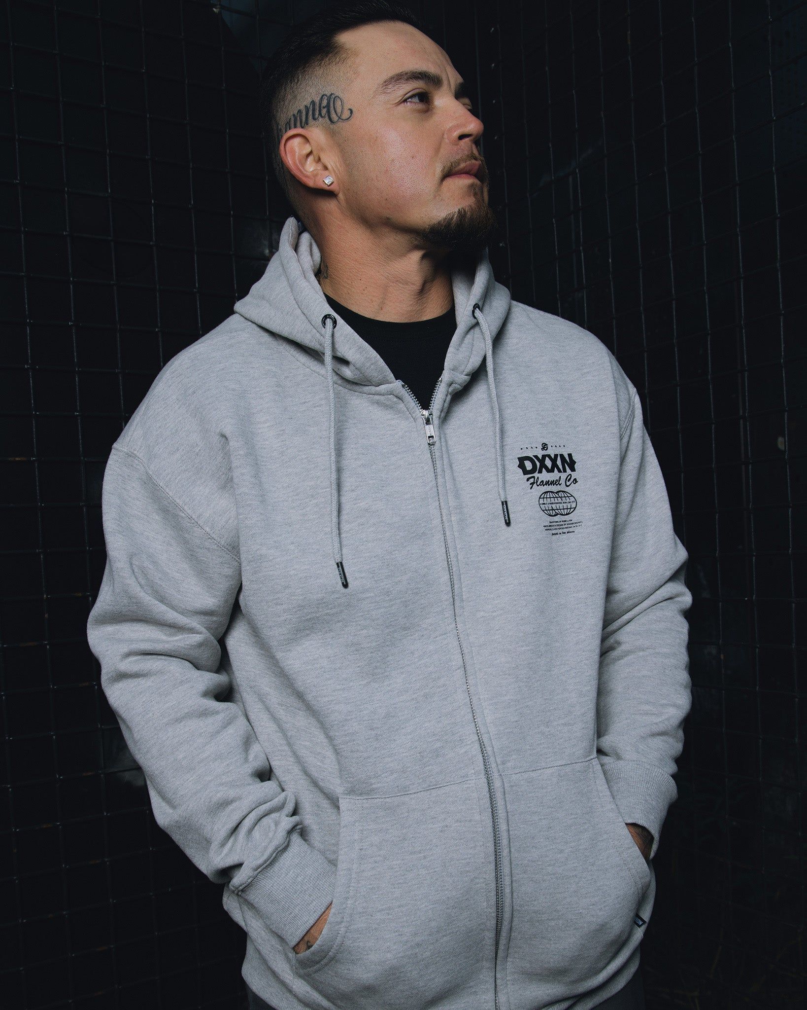 Black Tech Zip Up - Heathered Gray sold by Dixxon product image thumbnail 4