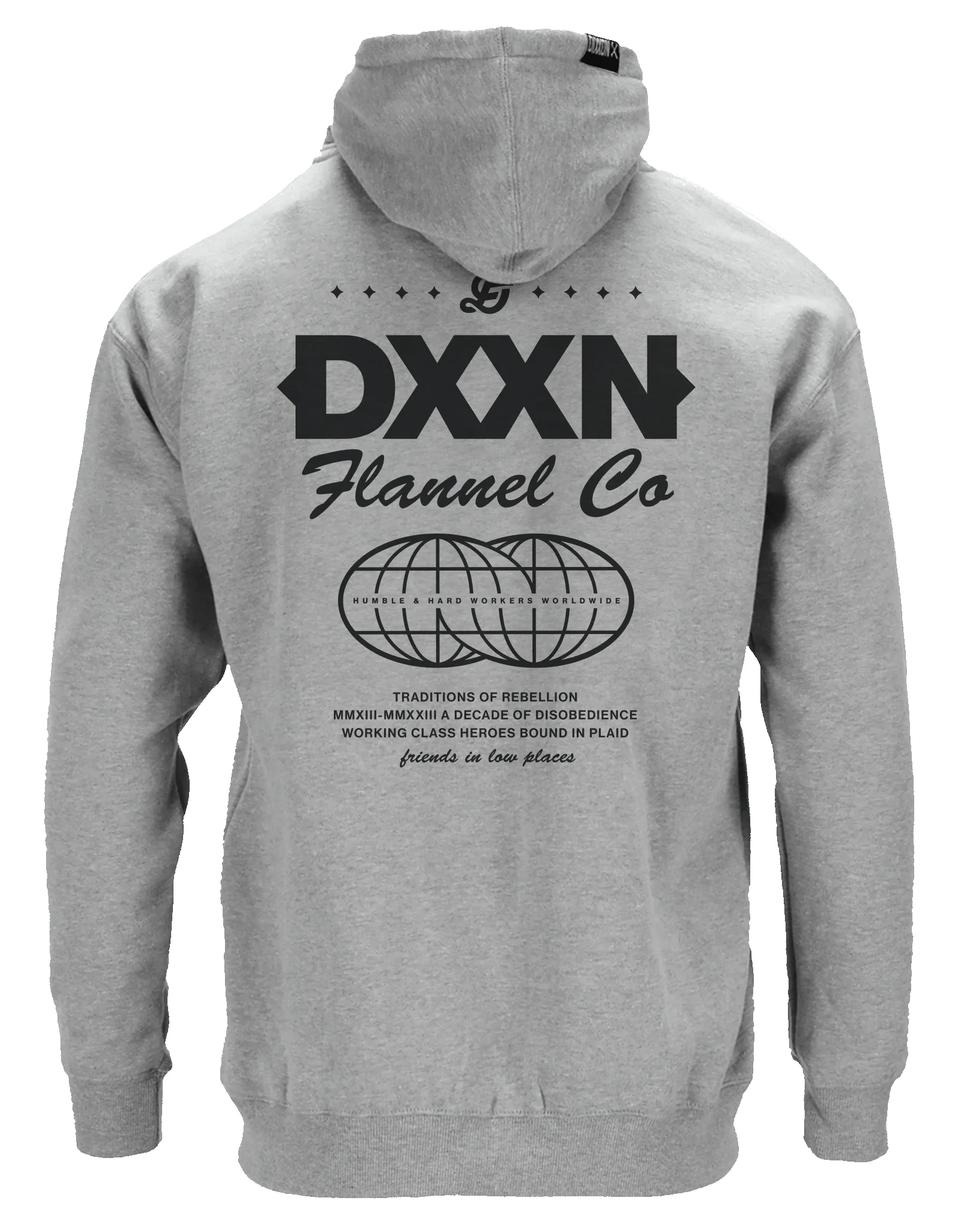 Black Tech Zip Up Hoodie - Heathered Gray sold by Dixxon product image thumbnail 2