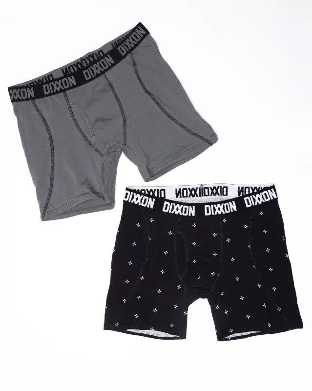 Herringbone Cotton Stretch 2pk Boxer Briefs made by Dixxon