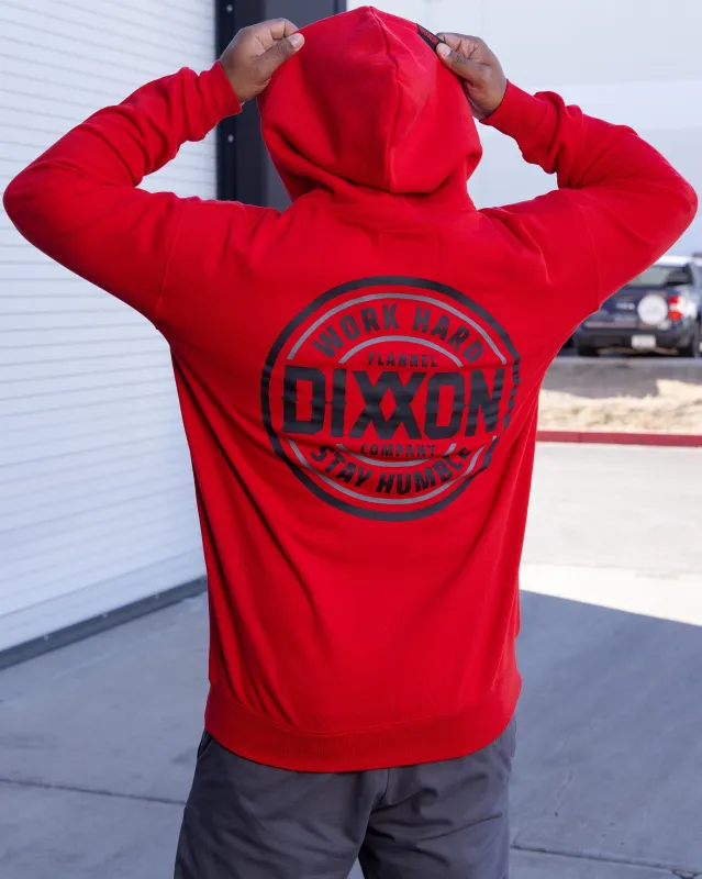 Black & Gray Nuevo Corpo Zip Up Hoodie - Red sold by Dixxon