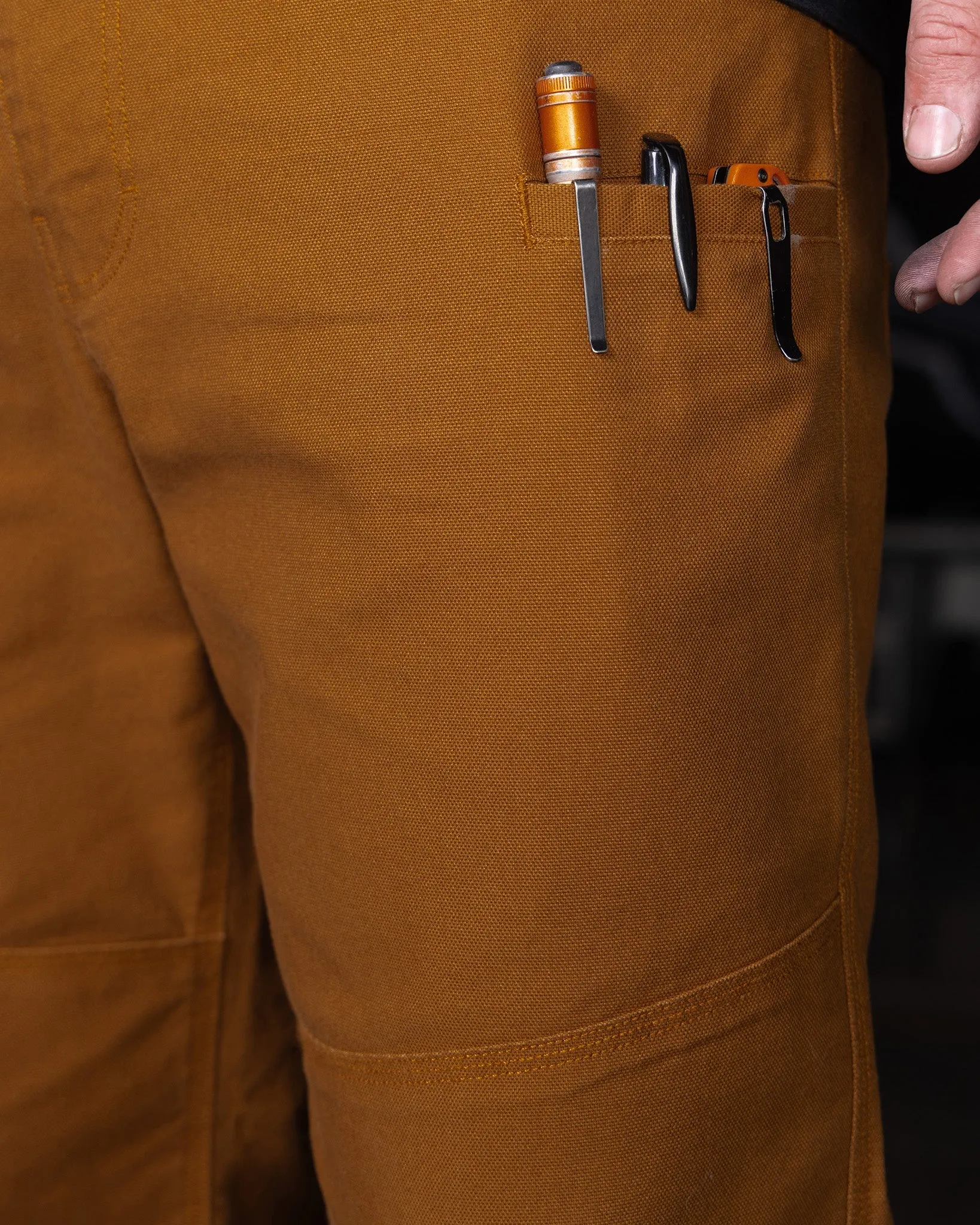 Canvas Work Pants - Camel sold by Dixxon product image thumbnail 4