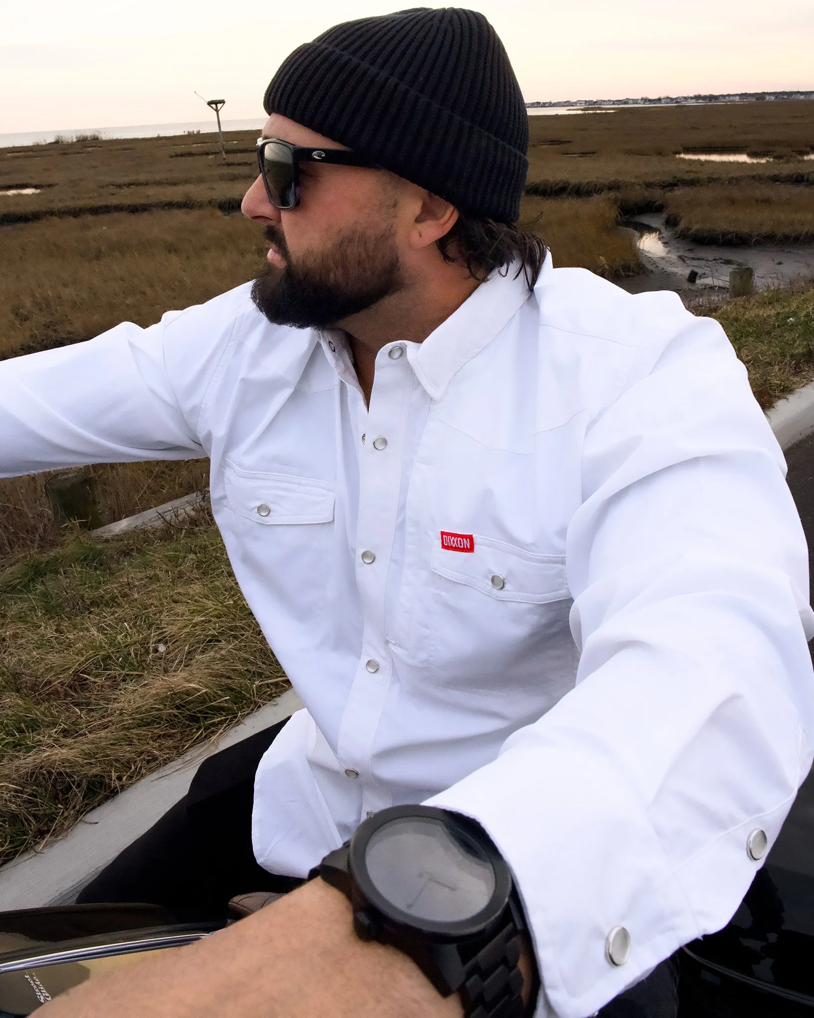 Outdoorsman Performance Long Sleeve - White sold by Dixxon product image thumbnail 3