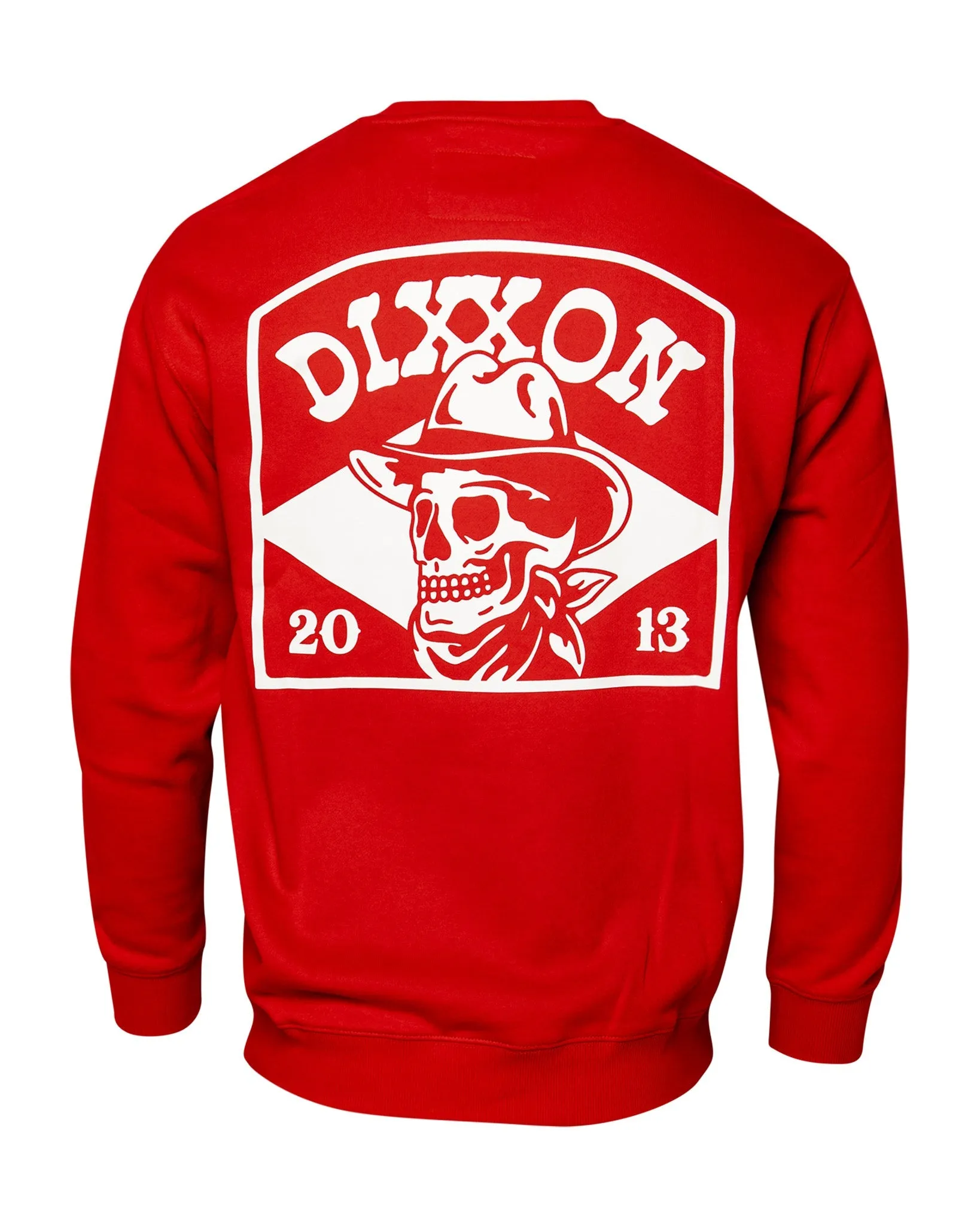 White Vaquero Crewneck Sweatshirt - Red sold by Dixxon product image thumbnail 2