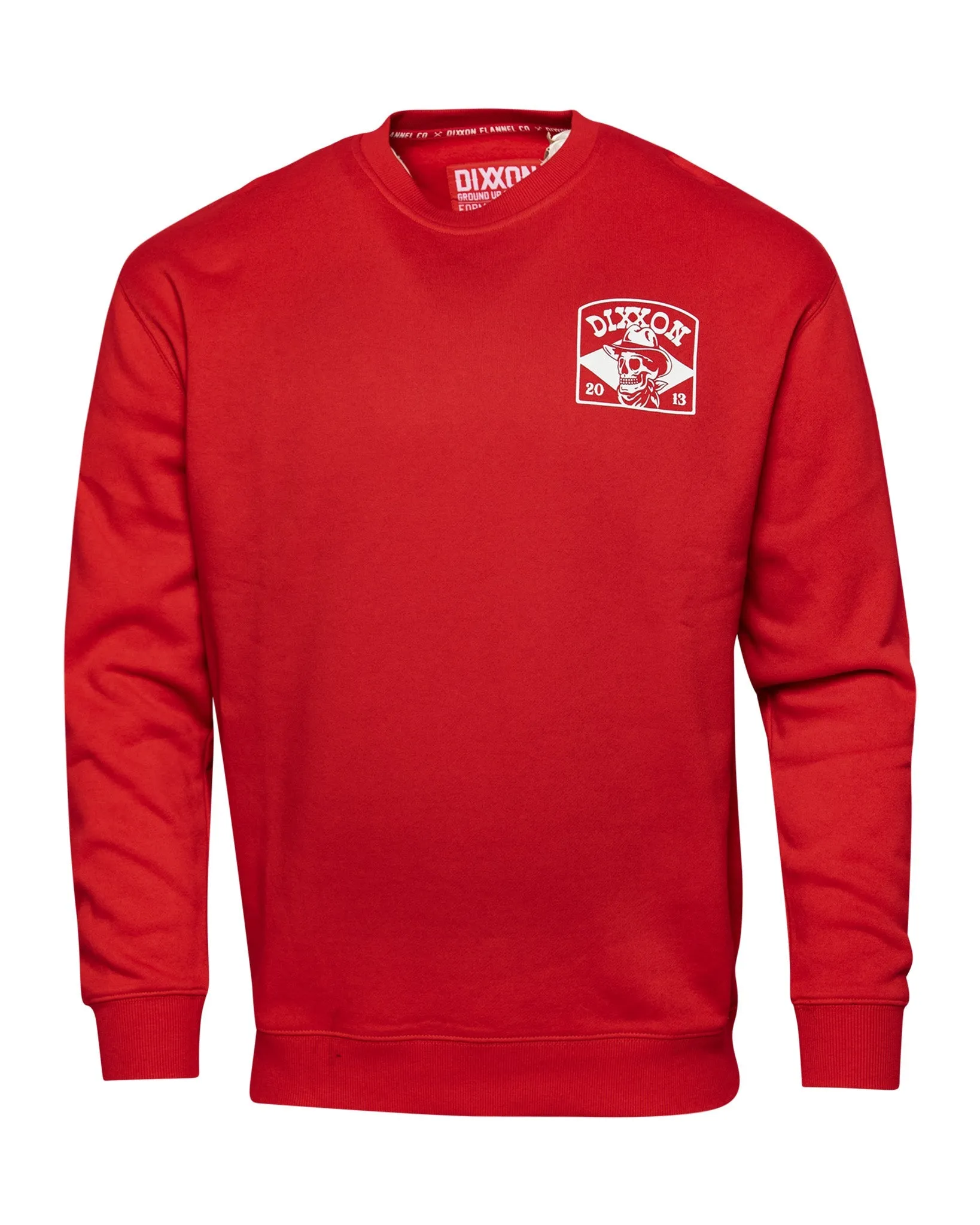 White Vaquero Crewneck Sweatshirt - Red sold by Dixxon product image thumbnail 3