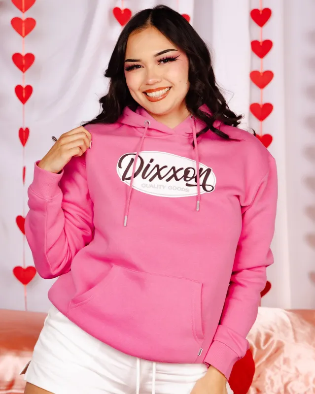Women's Black & White Dixxon Quality Pullover Hoodie - Pink made by Dixxon