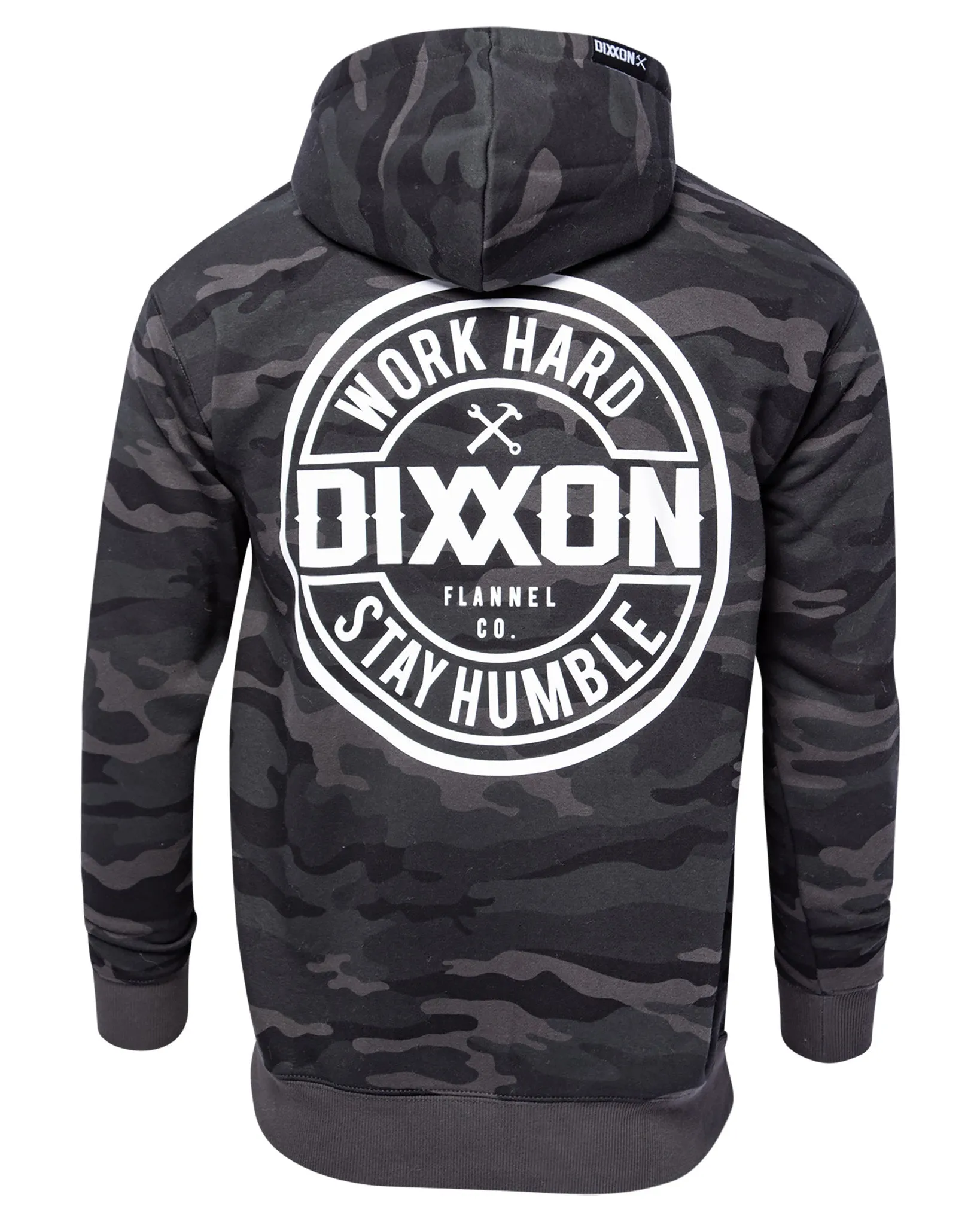 White Corpo Zip Up Hoodie - Black Camo sold by Dixxon product image thumbnail 2