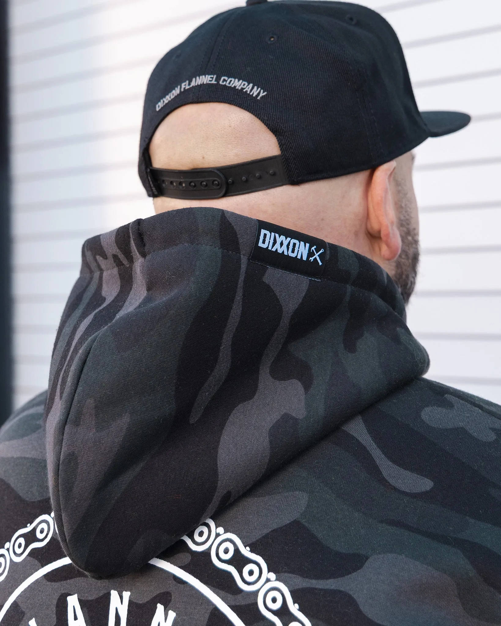 White Chain Driven Zip Up Hoodie - Black Camo sold by Dixxon product image thumbnail 5