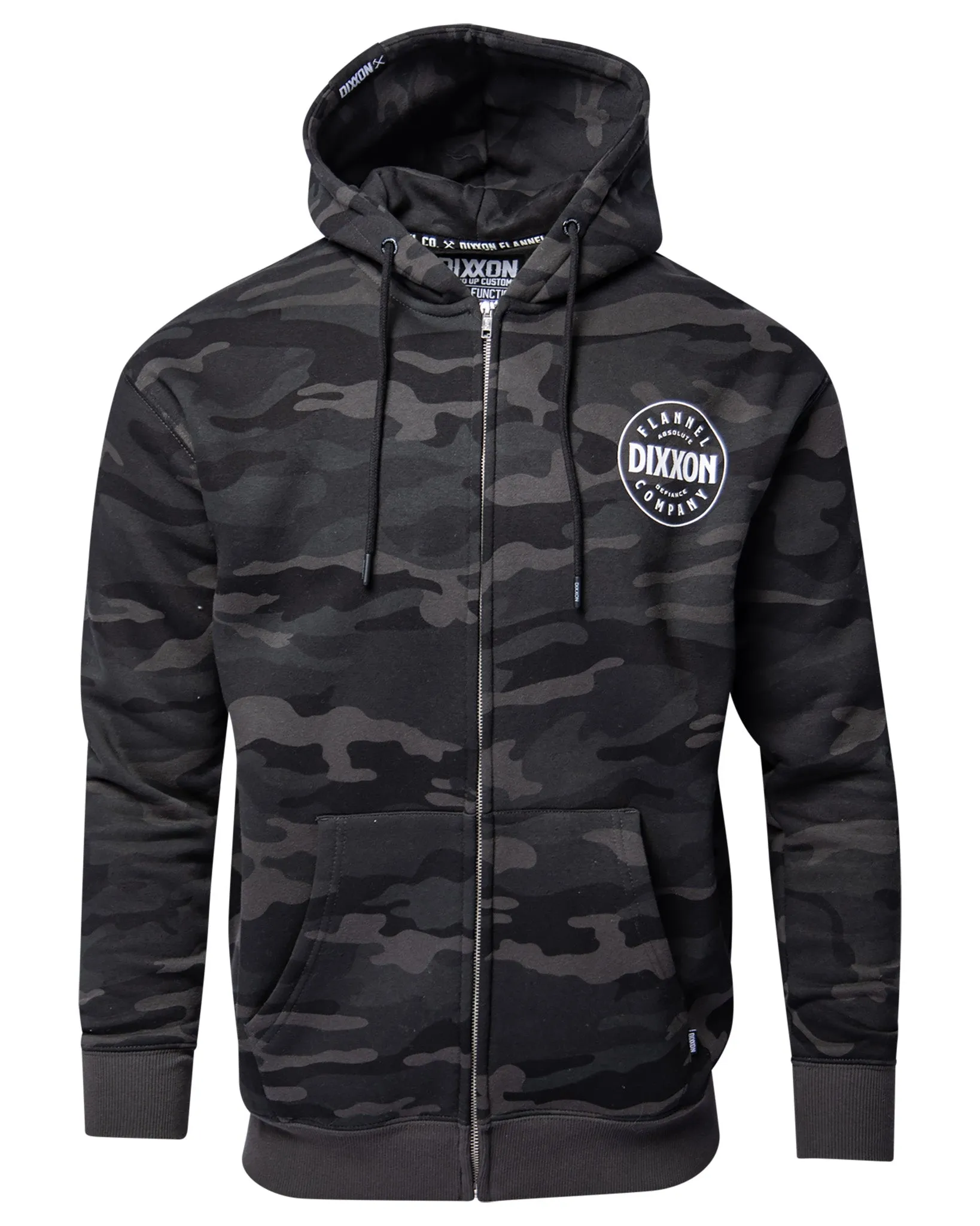 White Chain Driven Zip Up Hoodie - Black Camo sold by Dixxon product image thumbnail 3