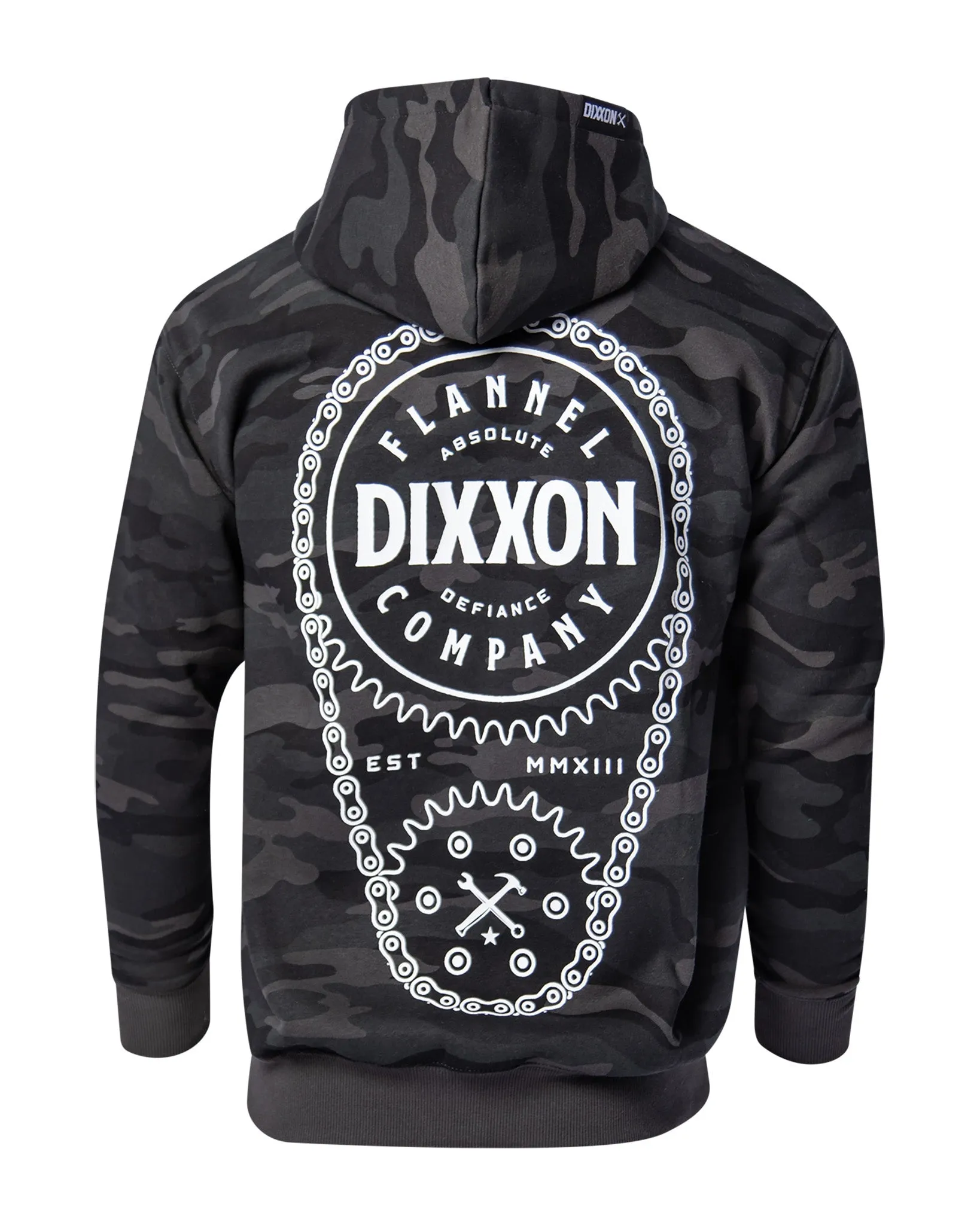 White Chain Driven Zip Up Hoodie - Black Camo sold by Dixxon product image thumbnail 2