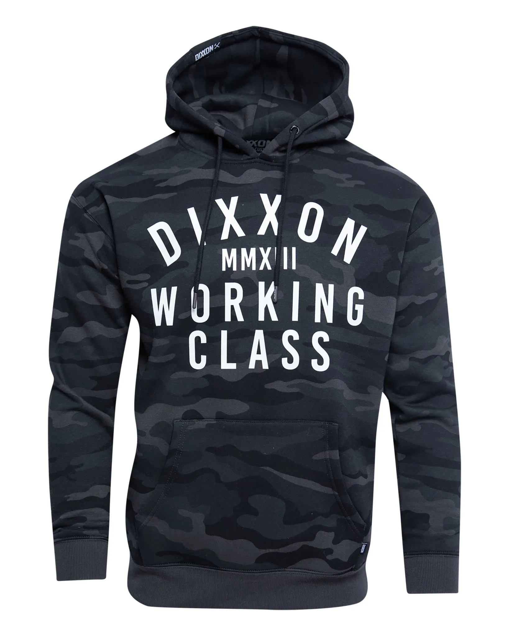 White Working Class Pullover Hoodie - Black Camo sold by Dixxon product image thumbnail 2