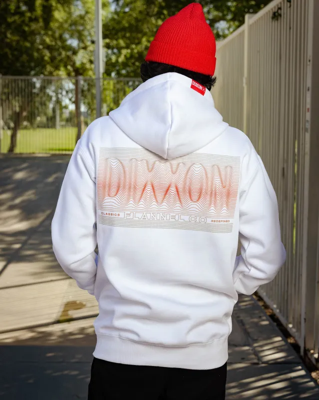 Red Epicenter Zip Up Hoodie - White sold by Dixxon