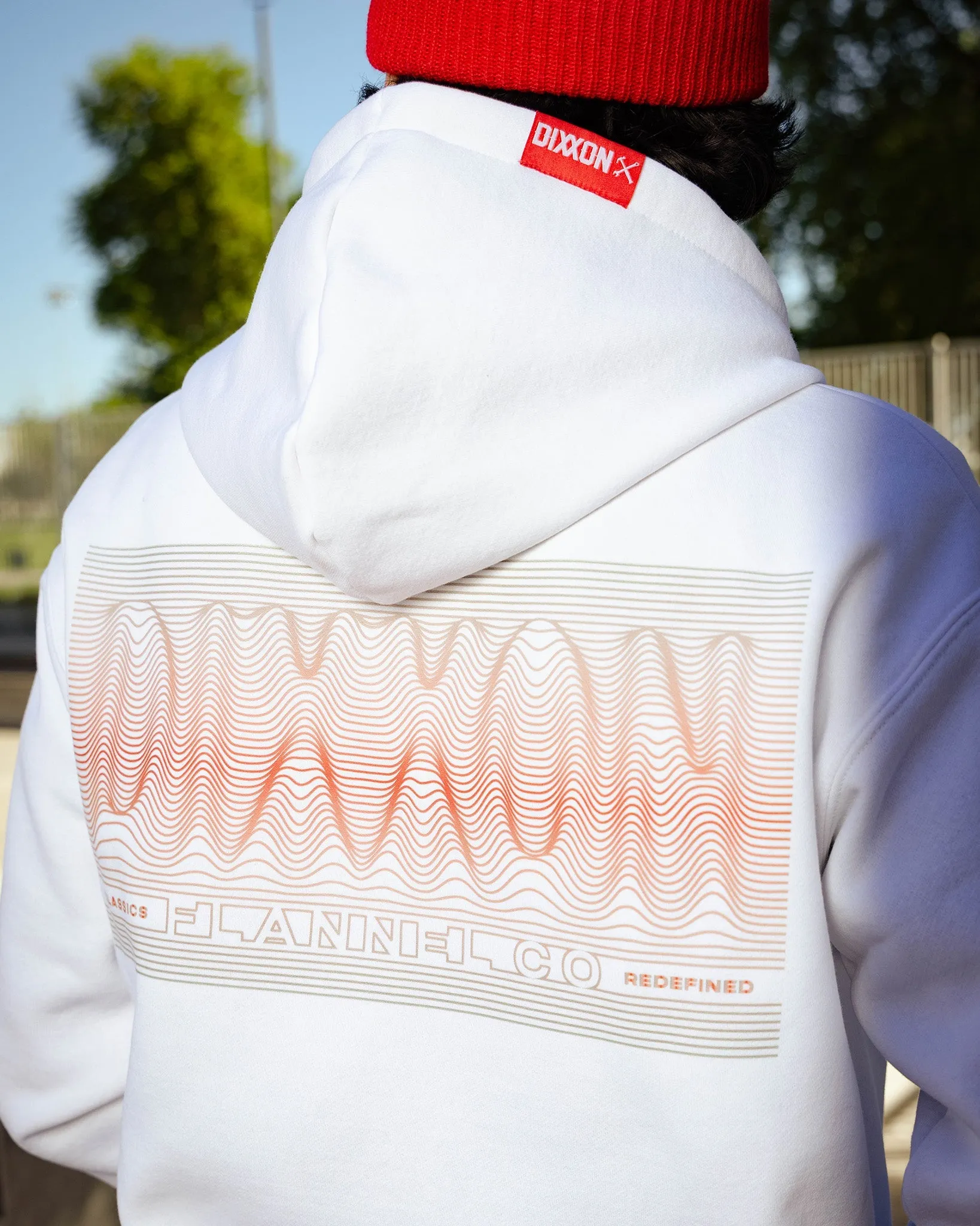 Red Epicenter Zip Up Hoodie - White sold by Dixxon product image thumbnail 4