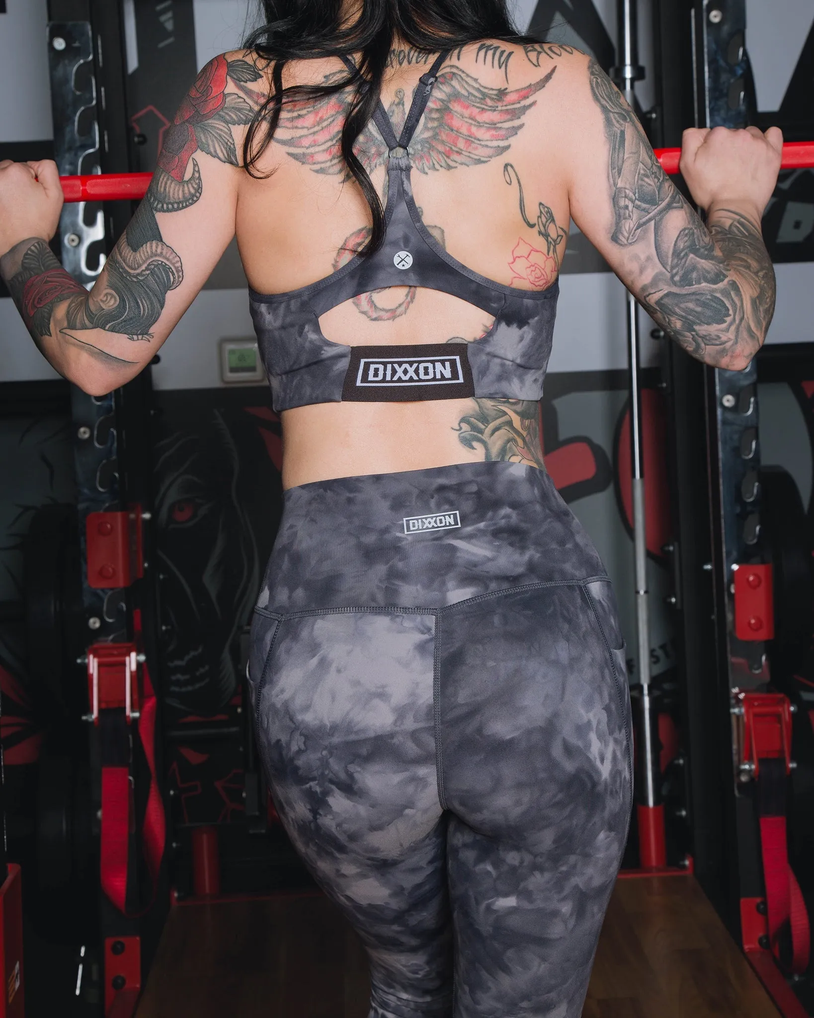 Women's Athletic Tie Dye Leggings - Black sold by Dixxon product image thumbnail 2