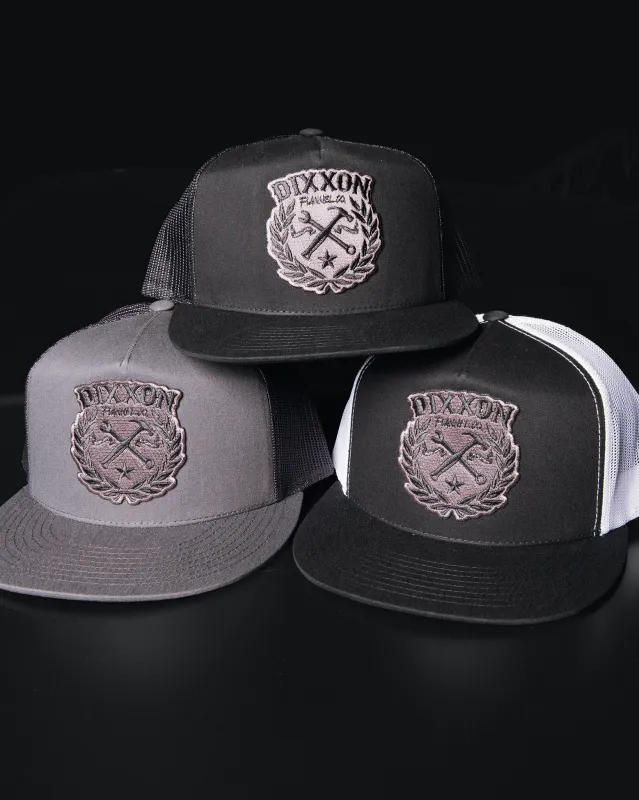 Sketchy Flat Bill Trucker Snapback - Gray made by Dixxon