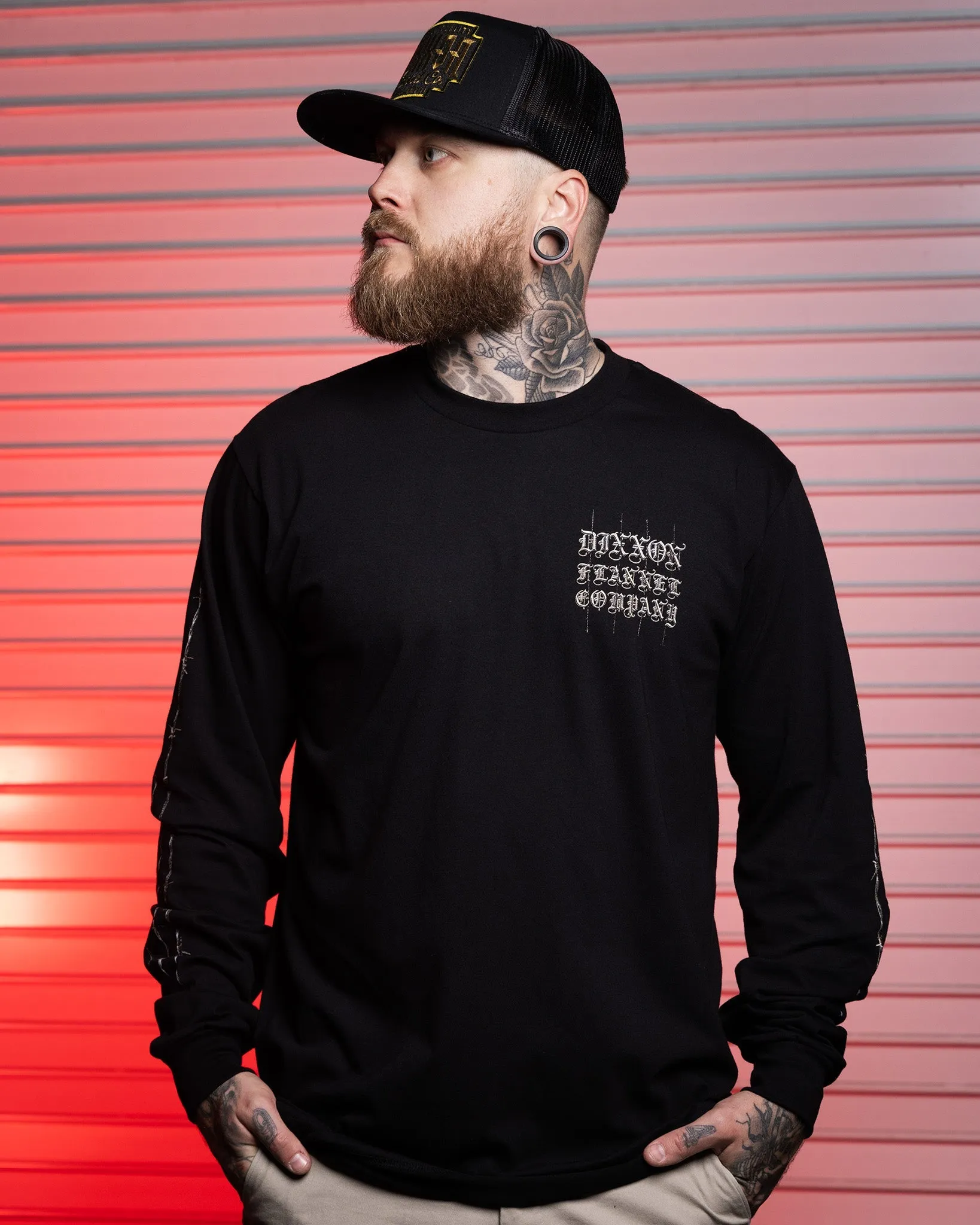 Devil's Rope Long Sleeve T-Shirt - Black sold by Dixxon product image thumbnail 3