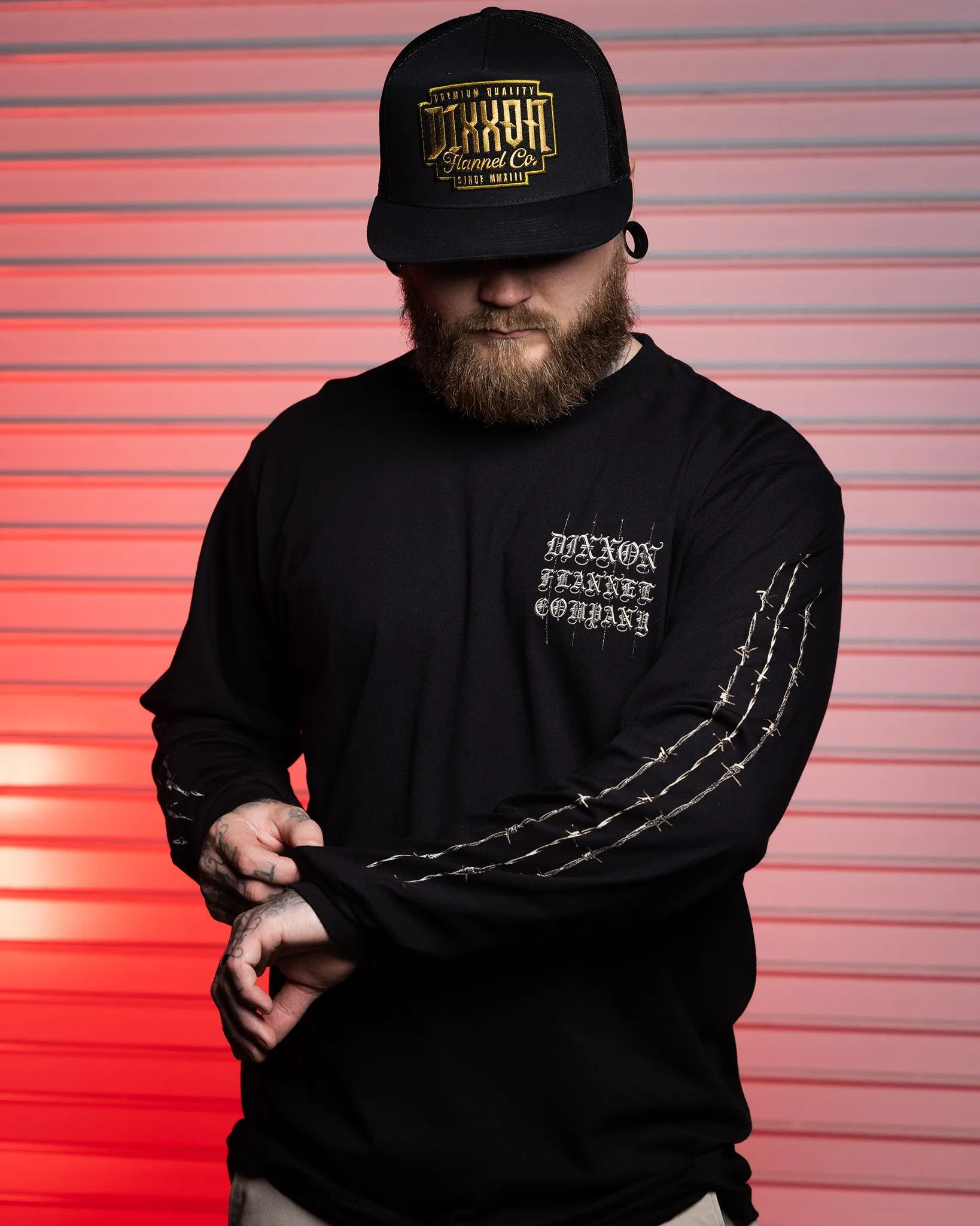 Devil's Rope Long Sleeve T-Shirt - Black sold by Dixxon product image thumbnail 2