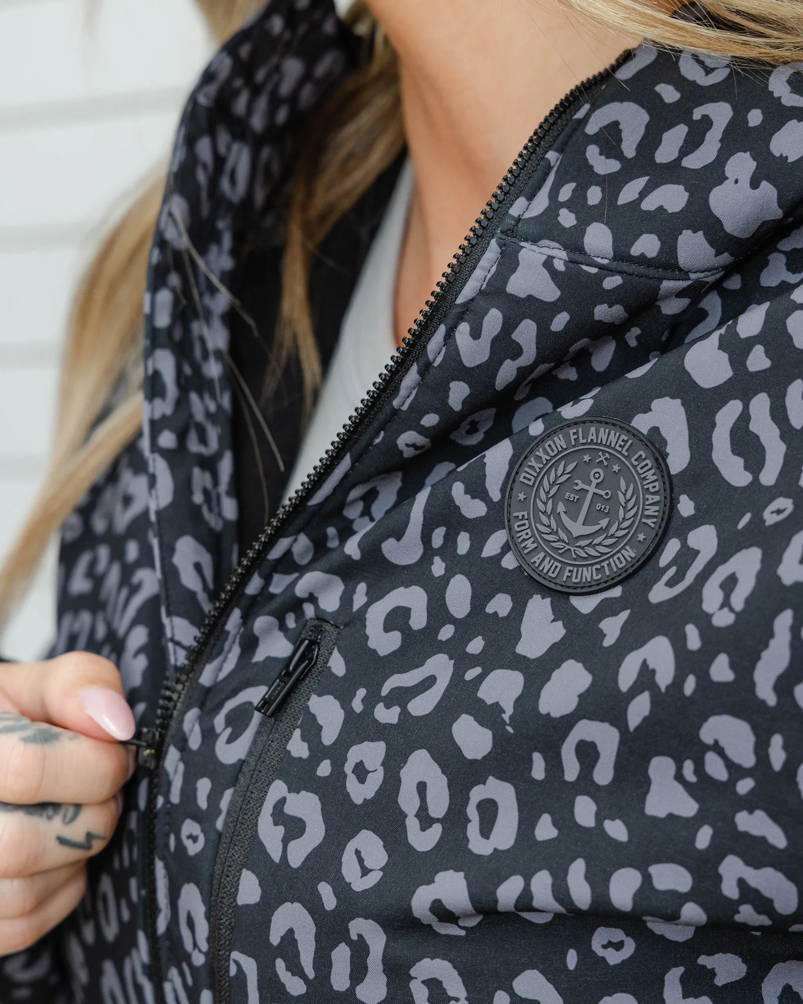 Women’s Anchor Jacket 2.0 - Black Leopard sold by Dixxon product image thumbnail 5