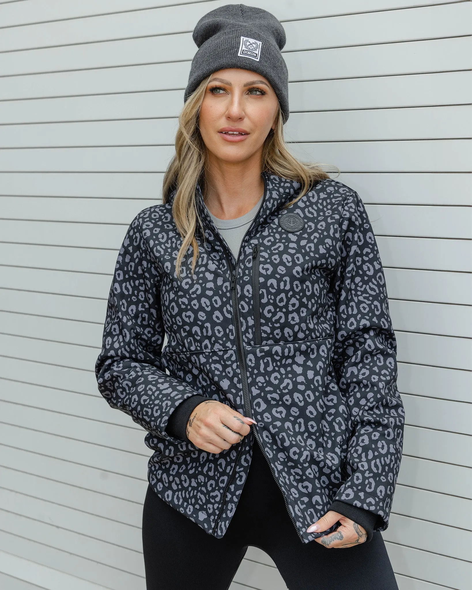 Women’s Anchor Jacket 2.0 - Black Leopard sold by Dixxon product image thumbnail 2